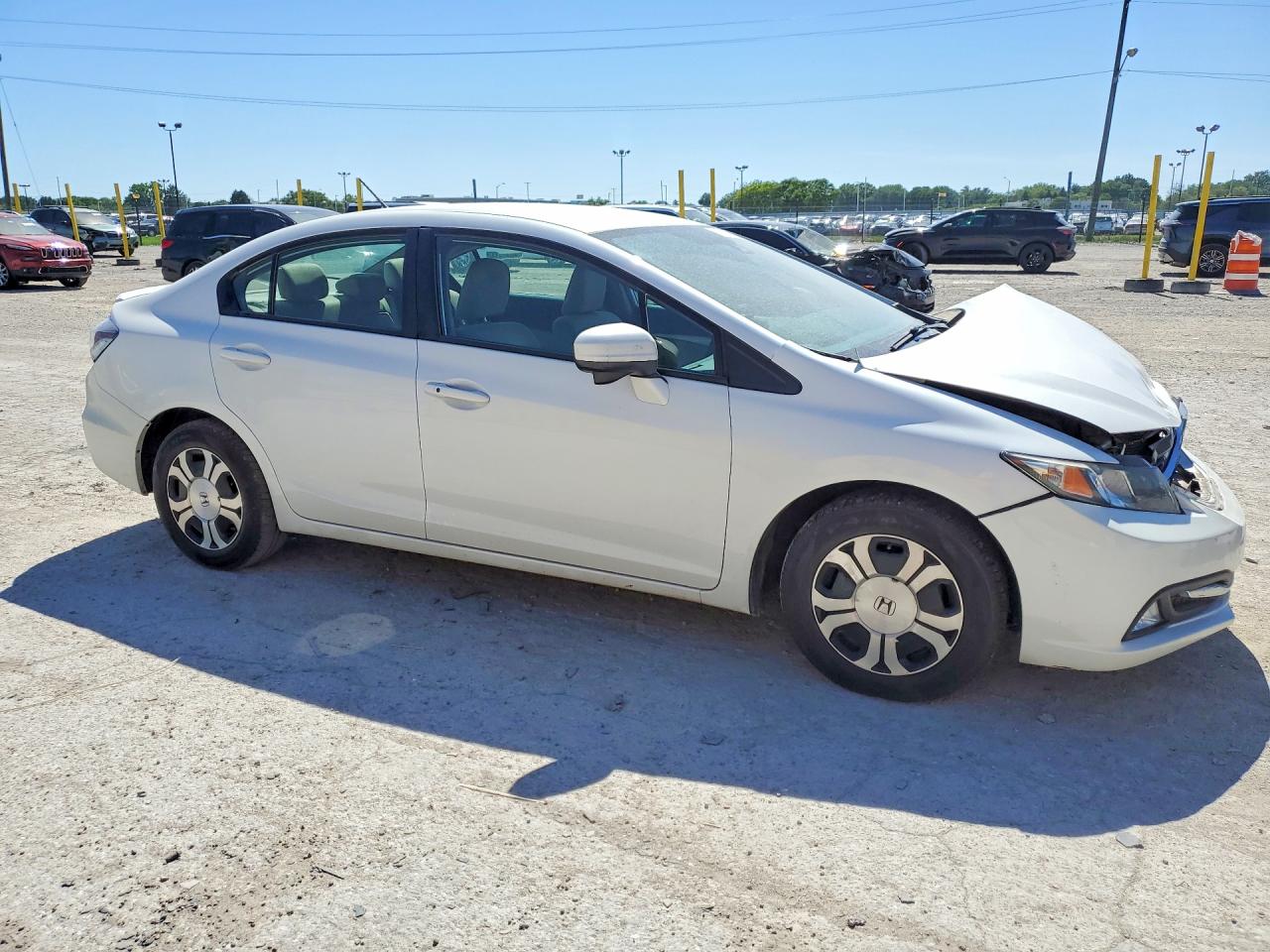 2015 Honda Civic Hybrid White vin: 19XFB4F20FE002433