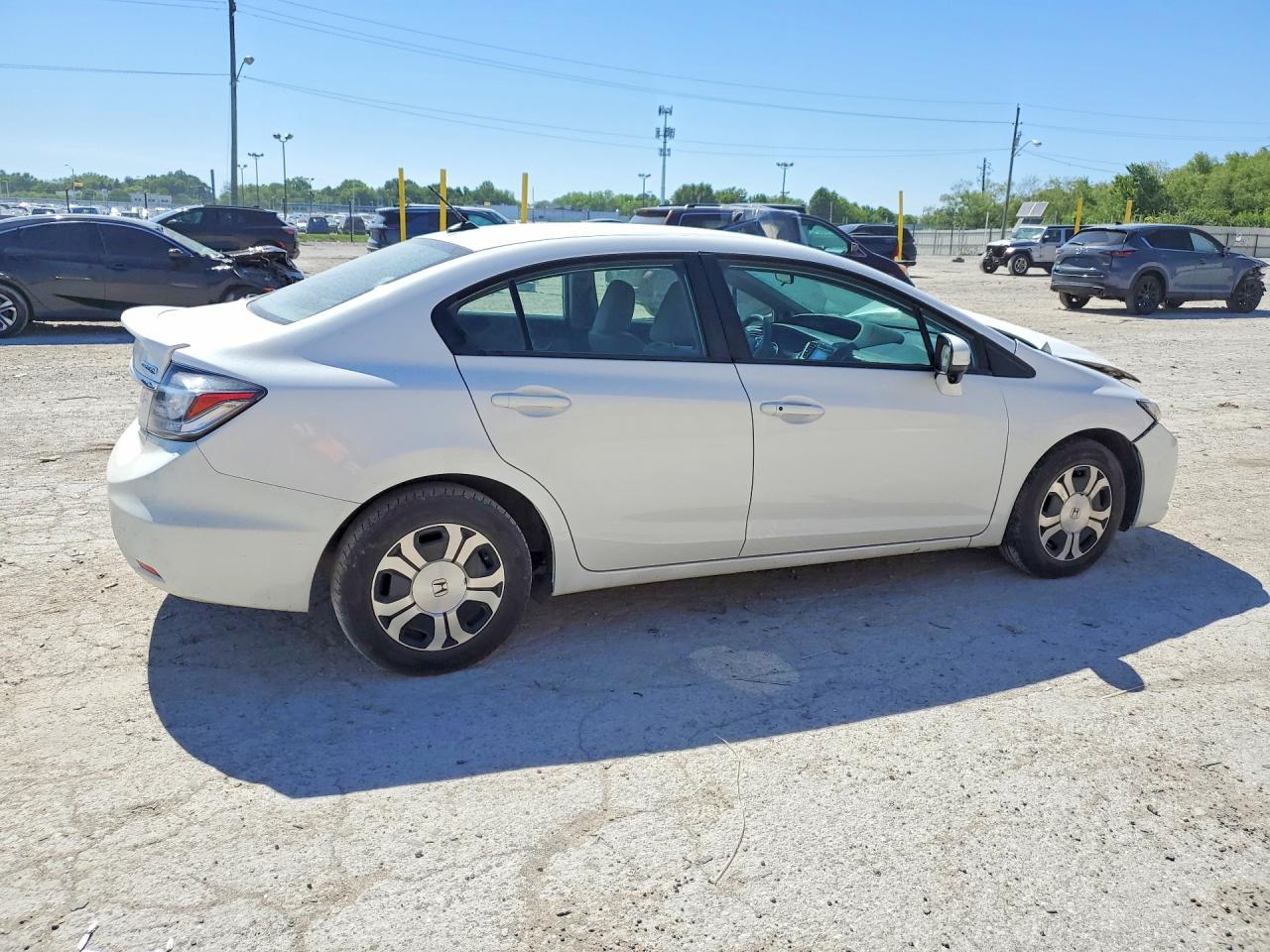 2015 Honda Civic Hybrid White vin: 19XFB4F20FE002433