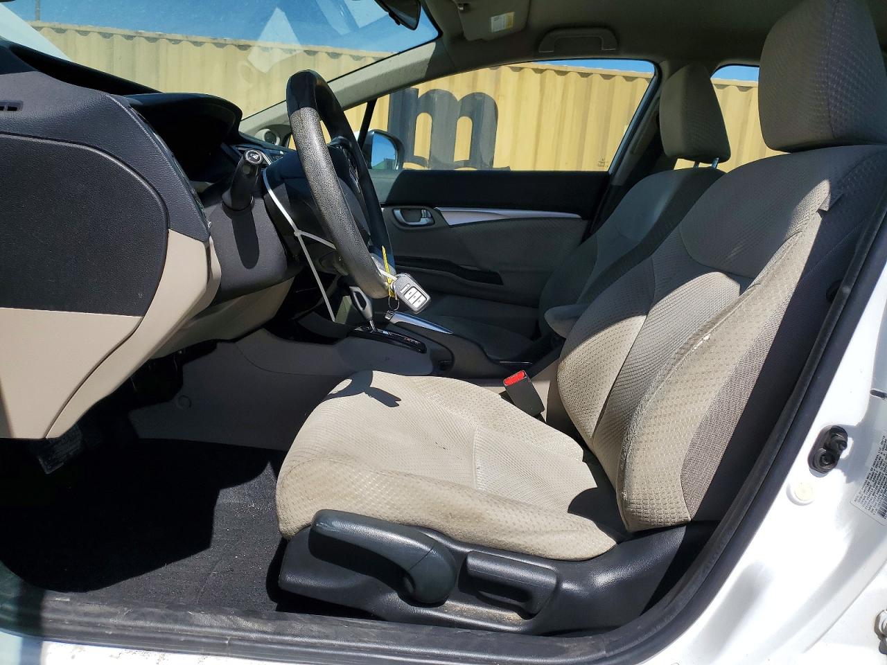 2015 Honda Civic Hybrid White vin: 19XFB4F20FE002433