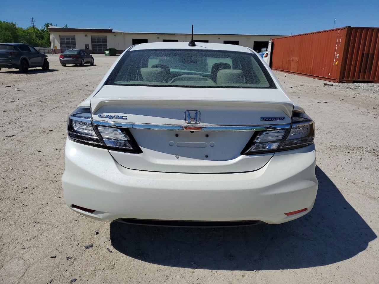 2015 Honda Civic Hybrid White vin: 19XFB4F20FE002433