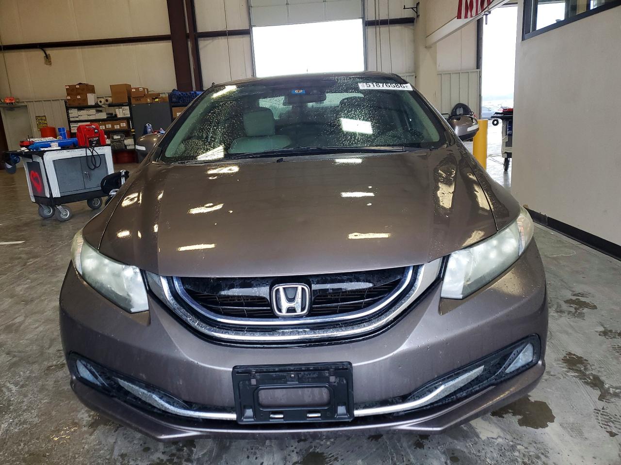 2013 Honda Civic Hybrid Brown vin: 19XFB4F21DE003149