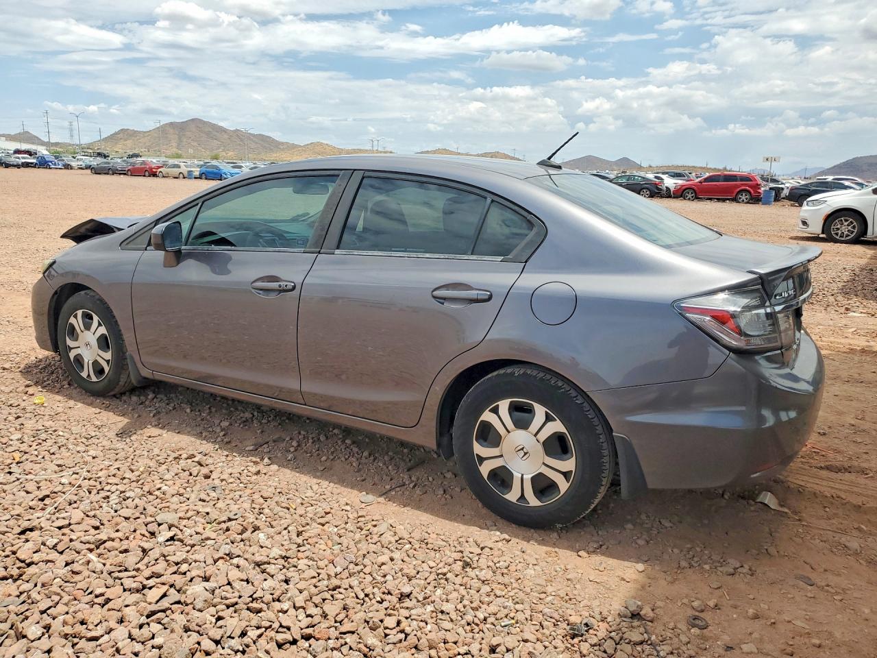 2014 Honda Civic Hybrid Gray vin: 19XFB4F21EE000821