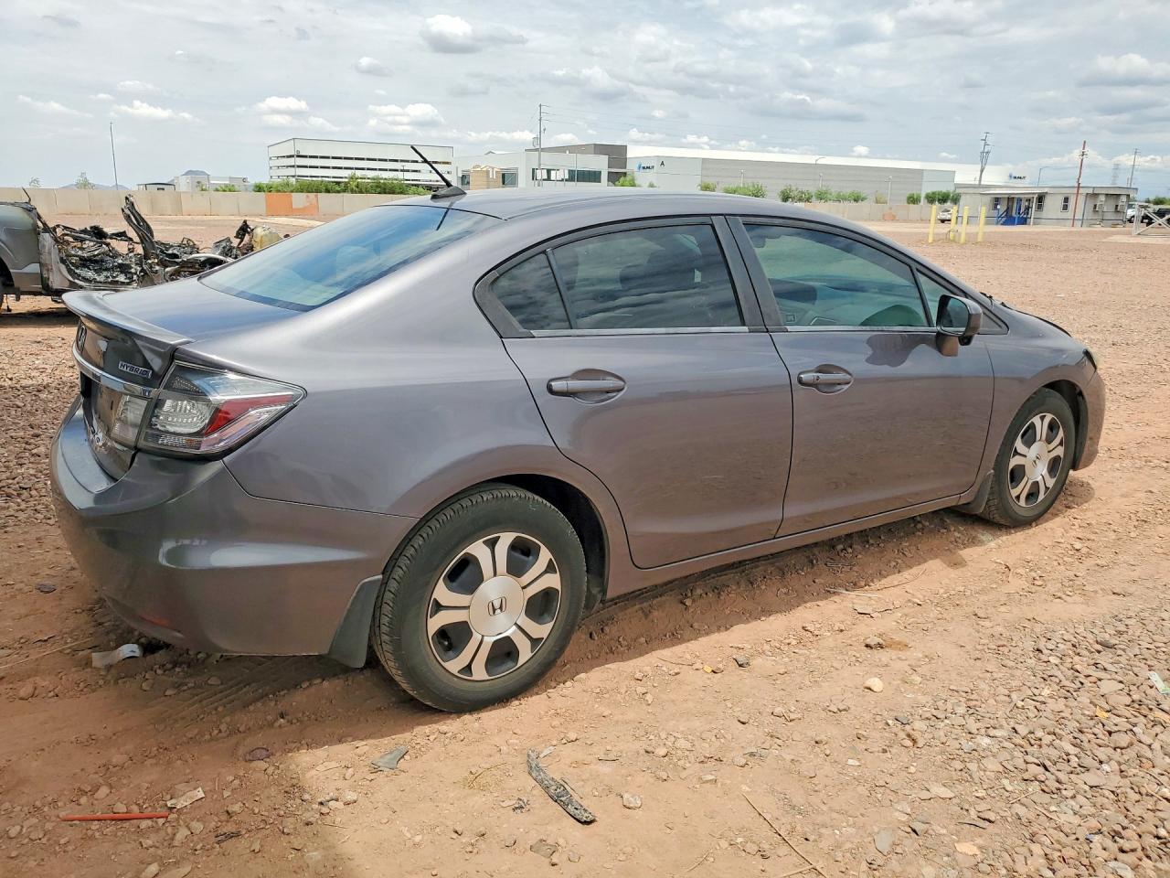 2014 Honda Civic Hybrid Gray vin: 19XFB4F21EE000821
