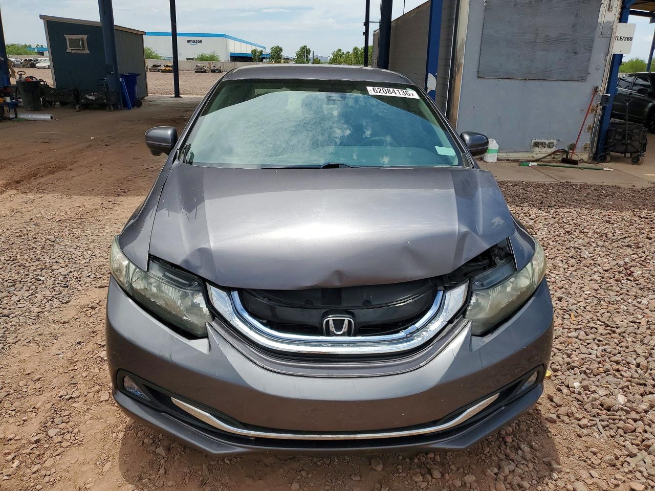 2014 Honda Civic Hybrid Gray vin: 19XFB4F21EE000821