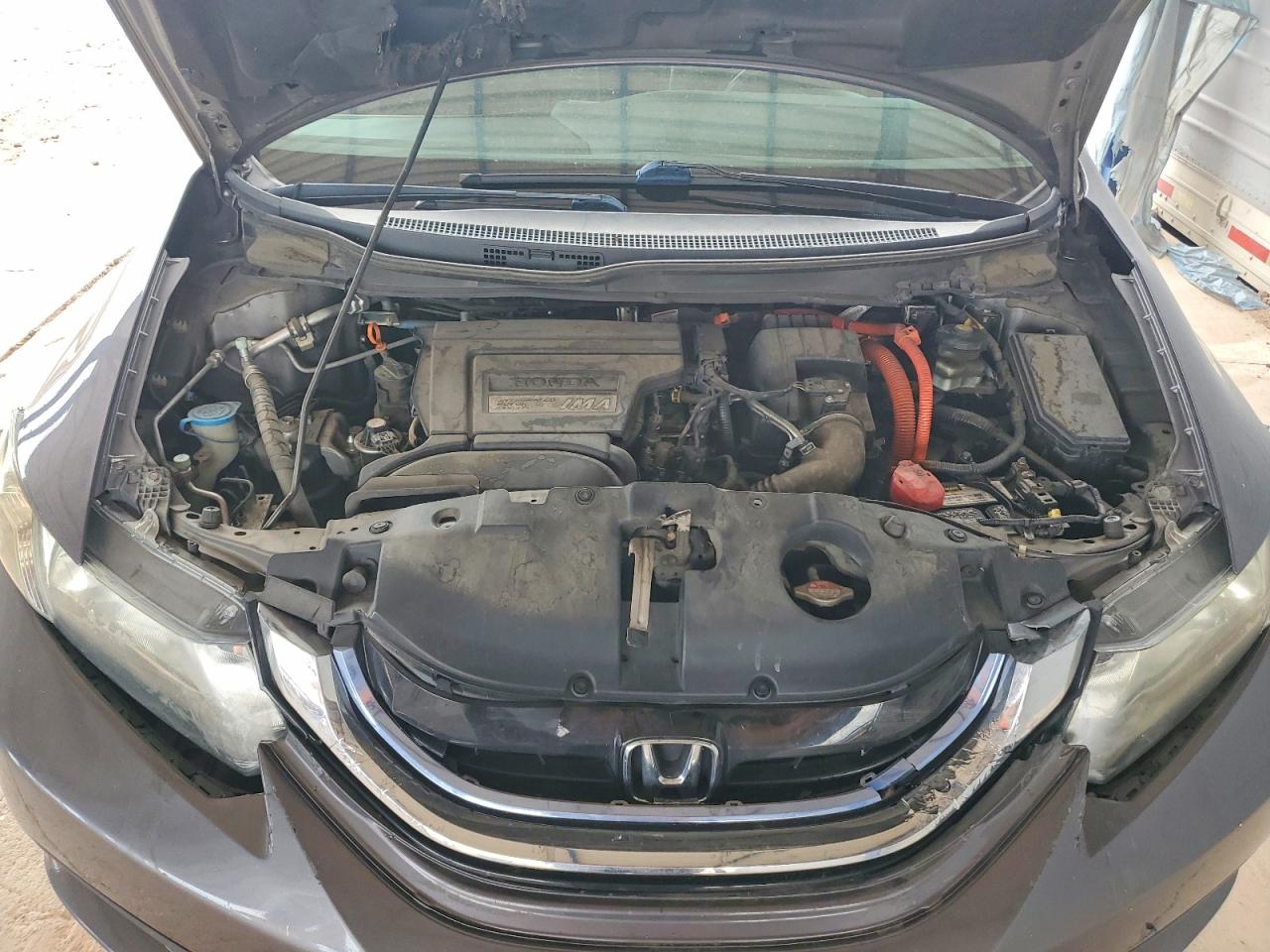 2014 Honda Civic Hybrid Gray vin: 19XFB4F21EE000821