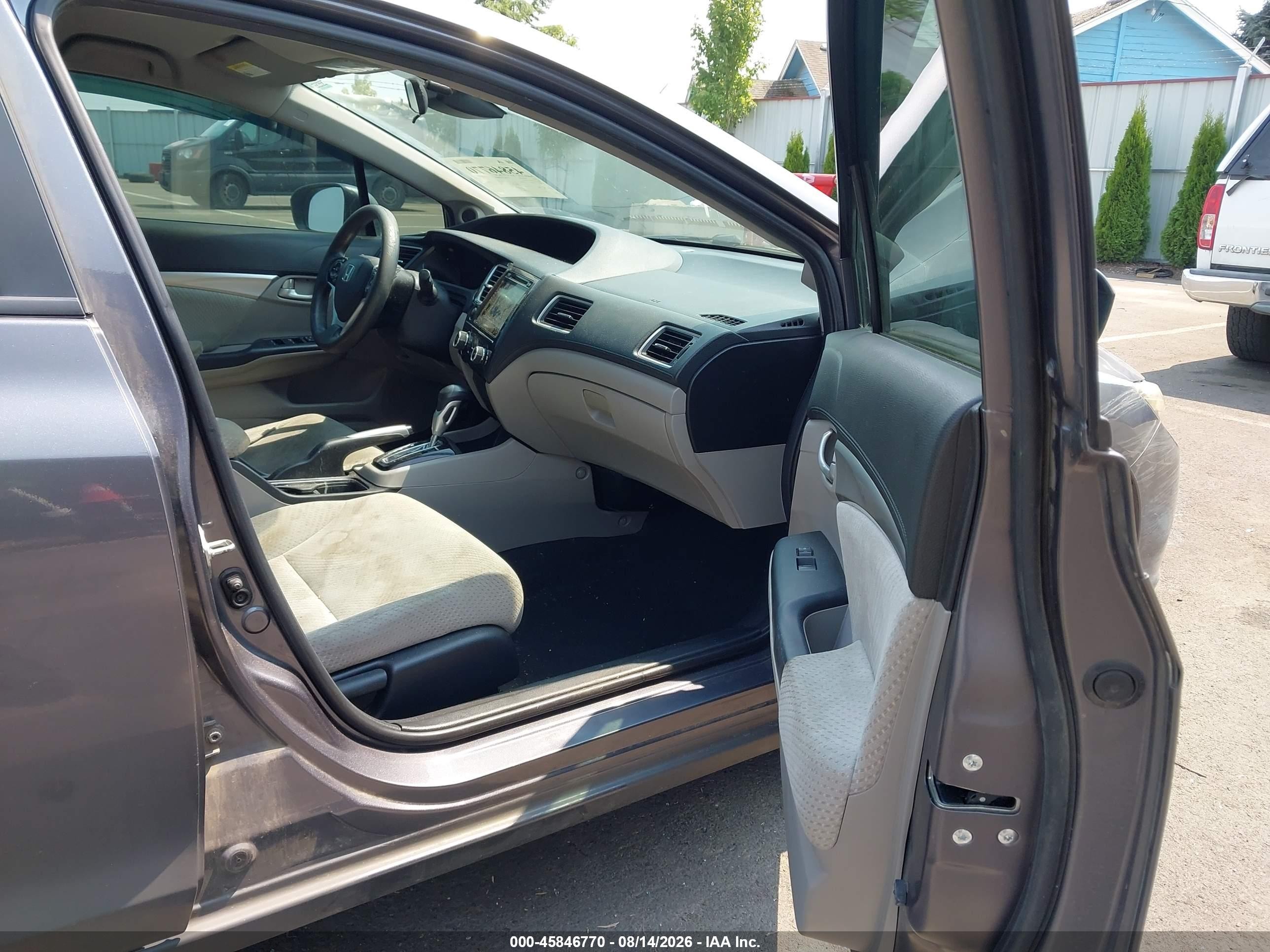2014 Honda Civic Hybrid   Gray vin: 19XFB4F21EE200419