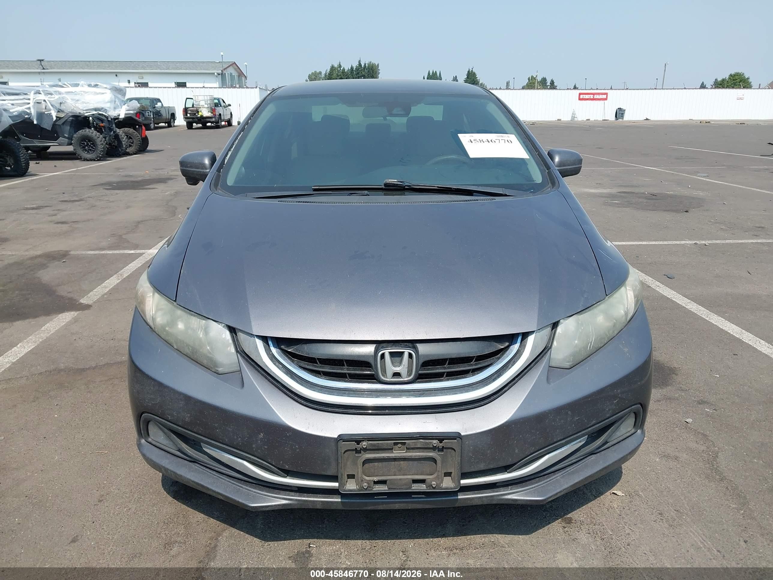 2014 Honda Civic Hybrid   Gray vin: 19XFB4F21EE200419