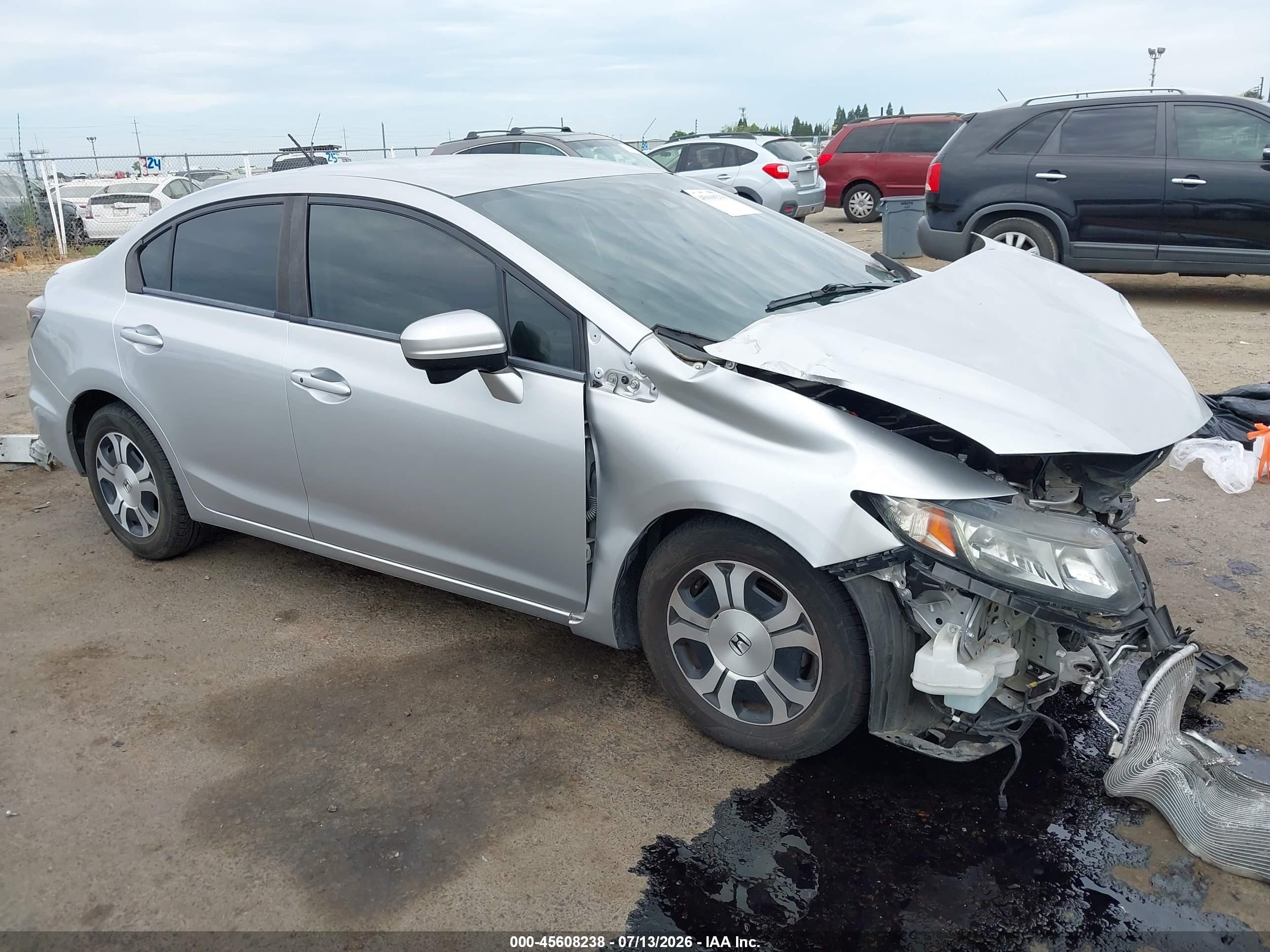 2015 Honda Civic Hybrid   Silver vin: 19XFB4F21FE201832