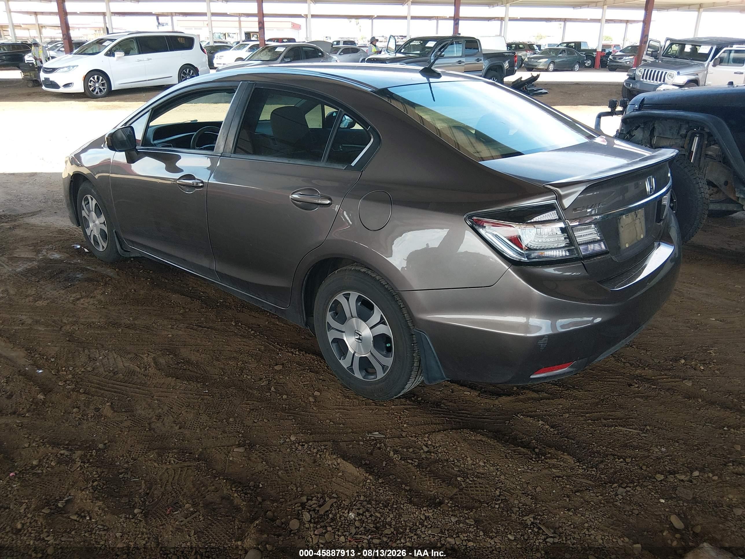 2014 Honda Civic Hybrid   Gray vin: 19XFB4F22EE001038