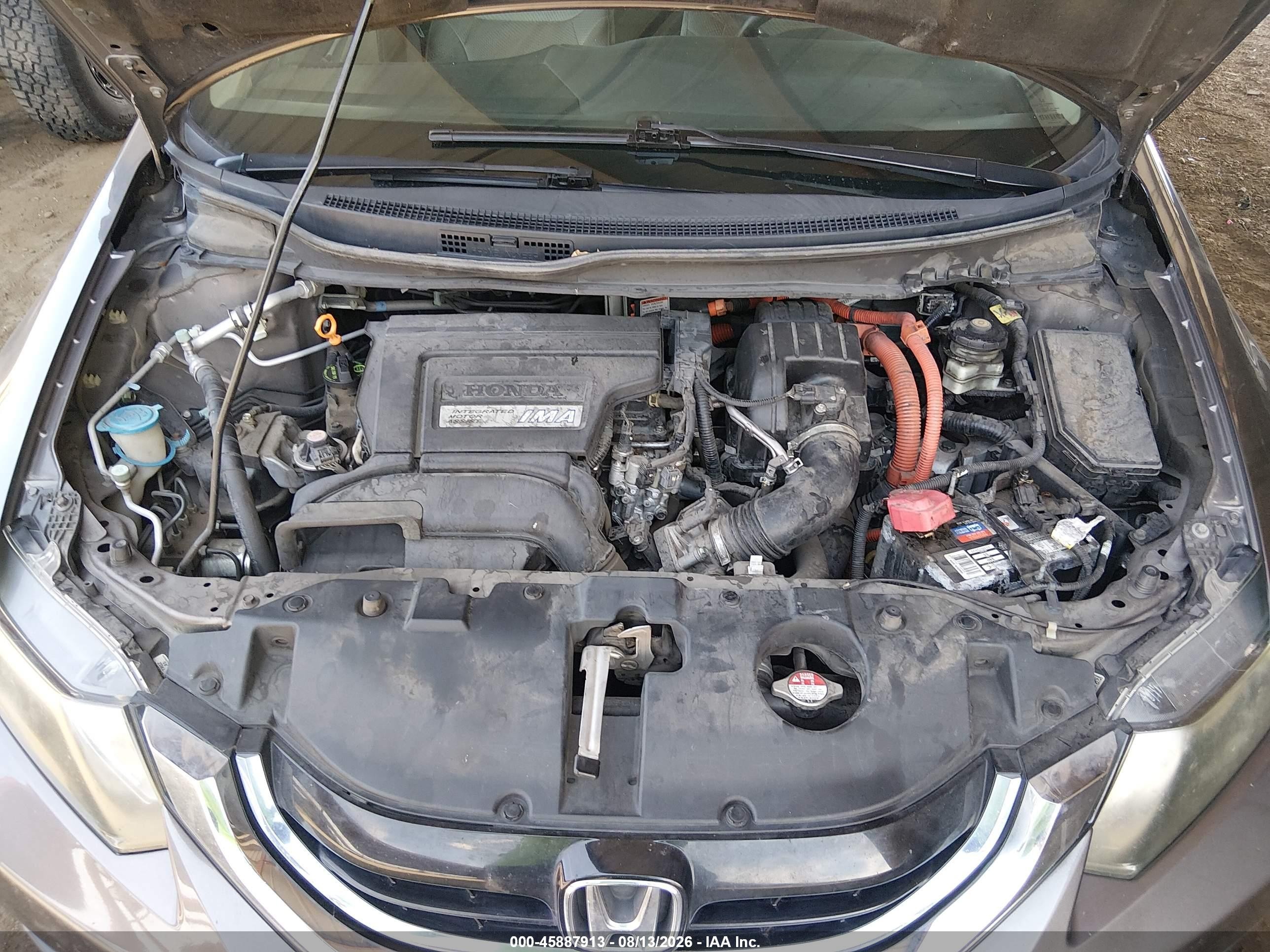 2014 Honda Civic Hybrid   Gray vin: 19XFB4F22EE001038