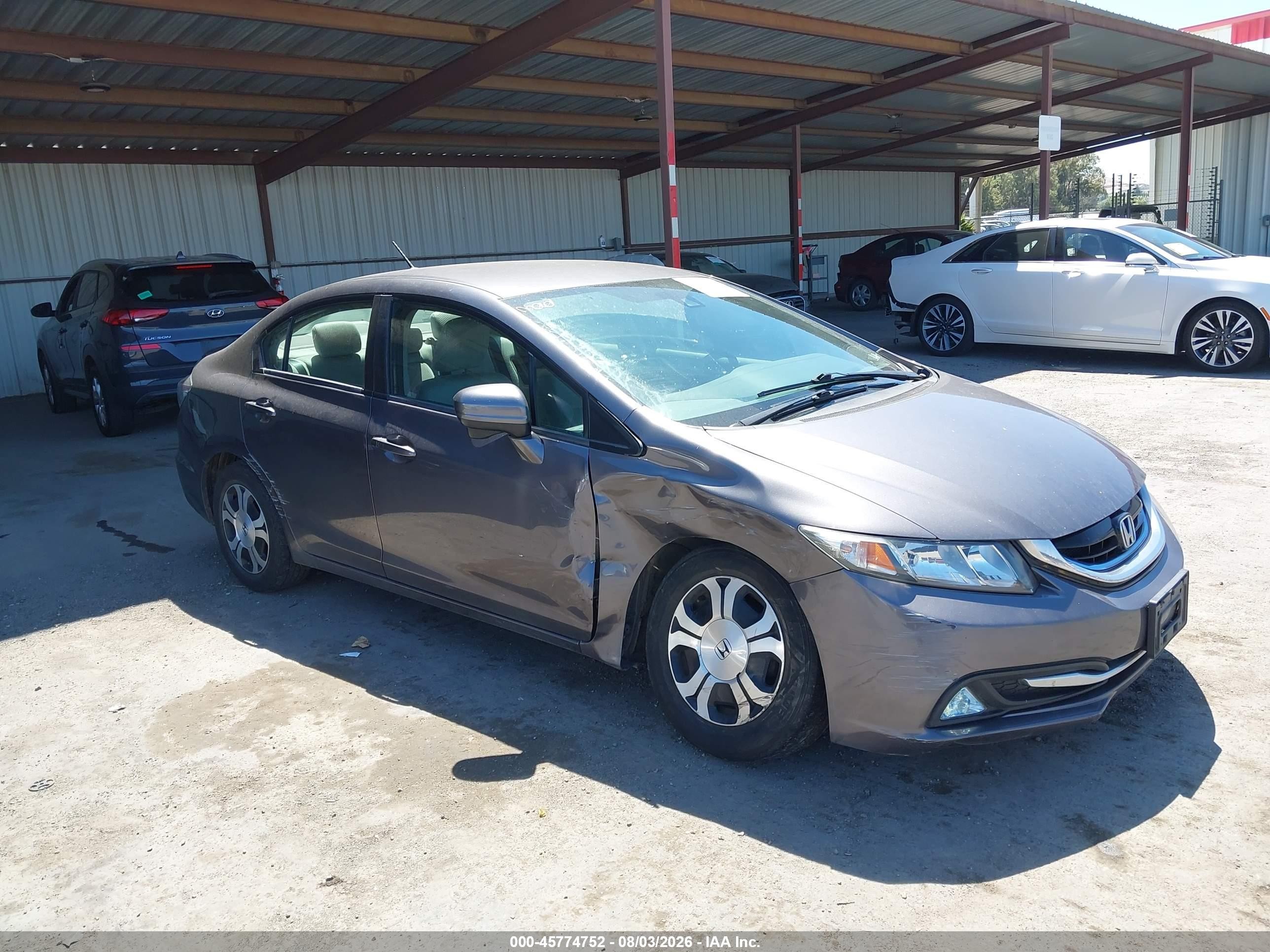 2015 Honda Civic Hybrid   Gray vin: 19XFB4F22FE002515