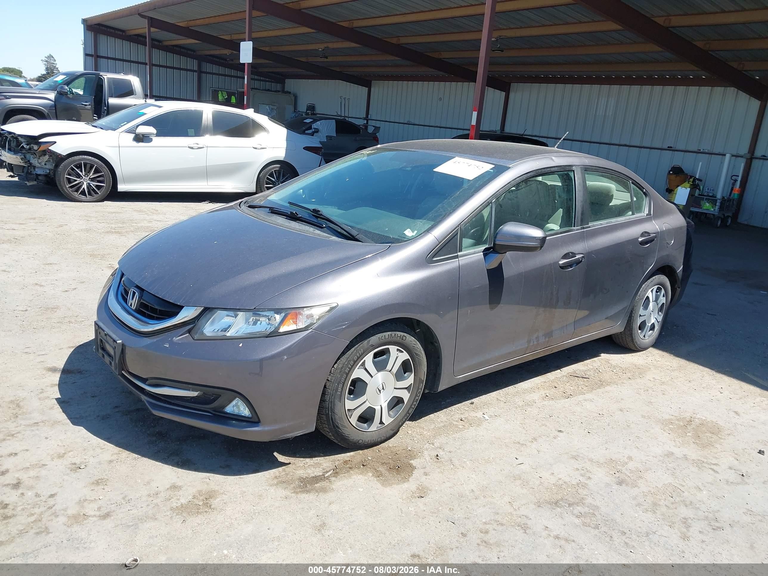 2015 Honda Civic Hybrid   Gray vin: 19XFB4F22FE002515