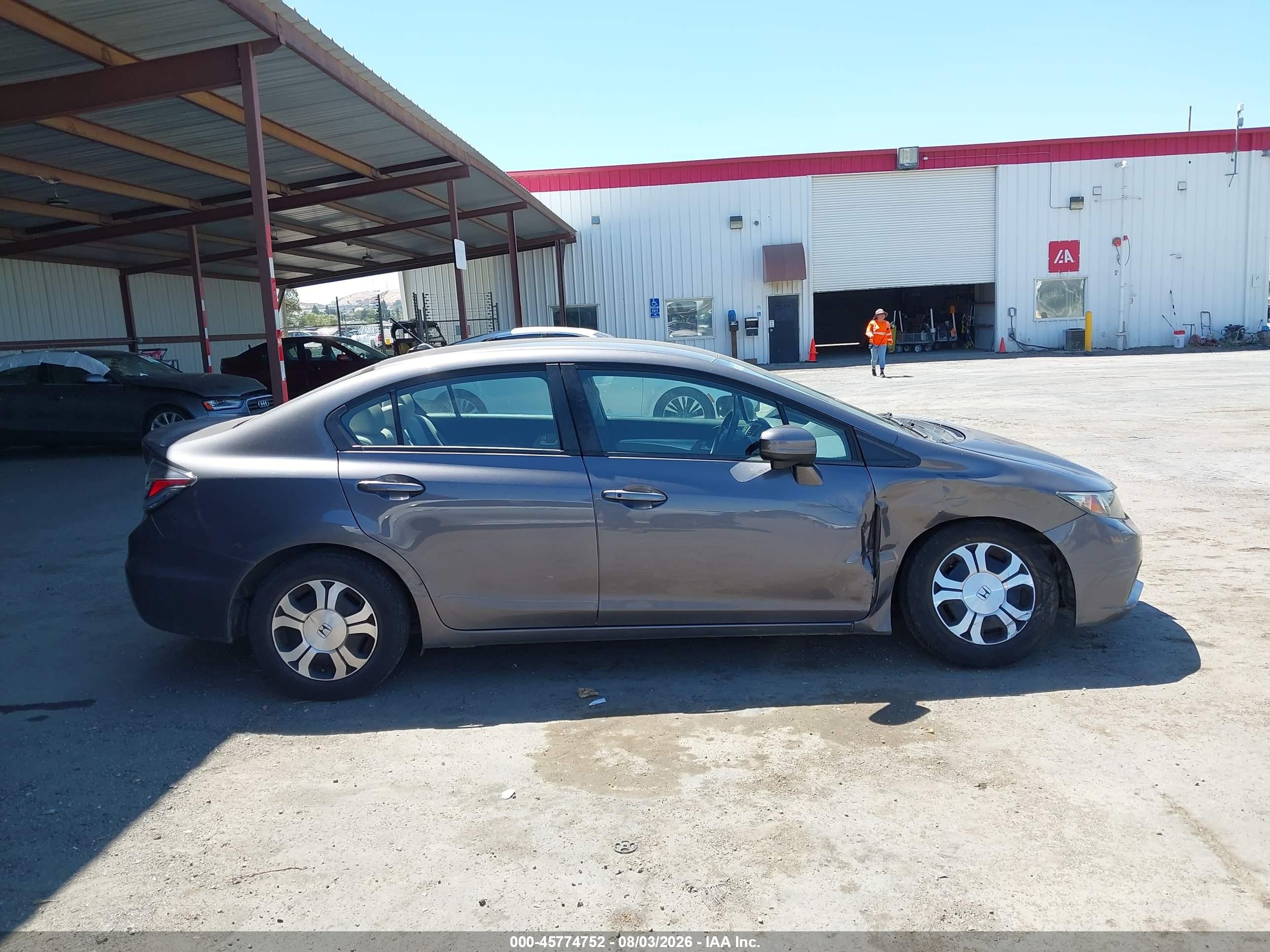 2015 Honda Civic Hybrid   Gray vin: 19XFB4F22FE002515