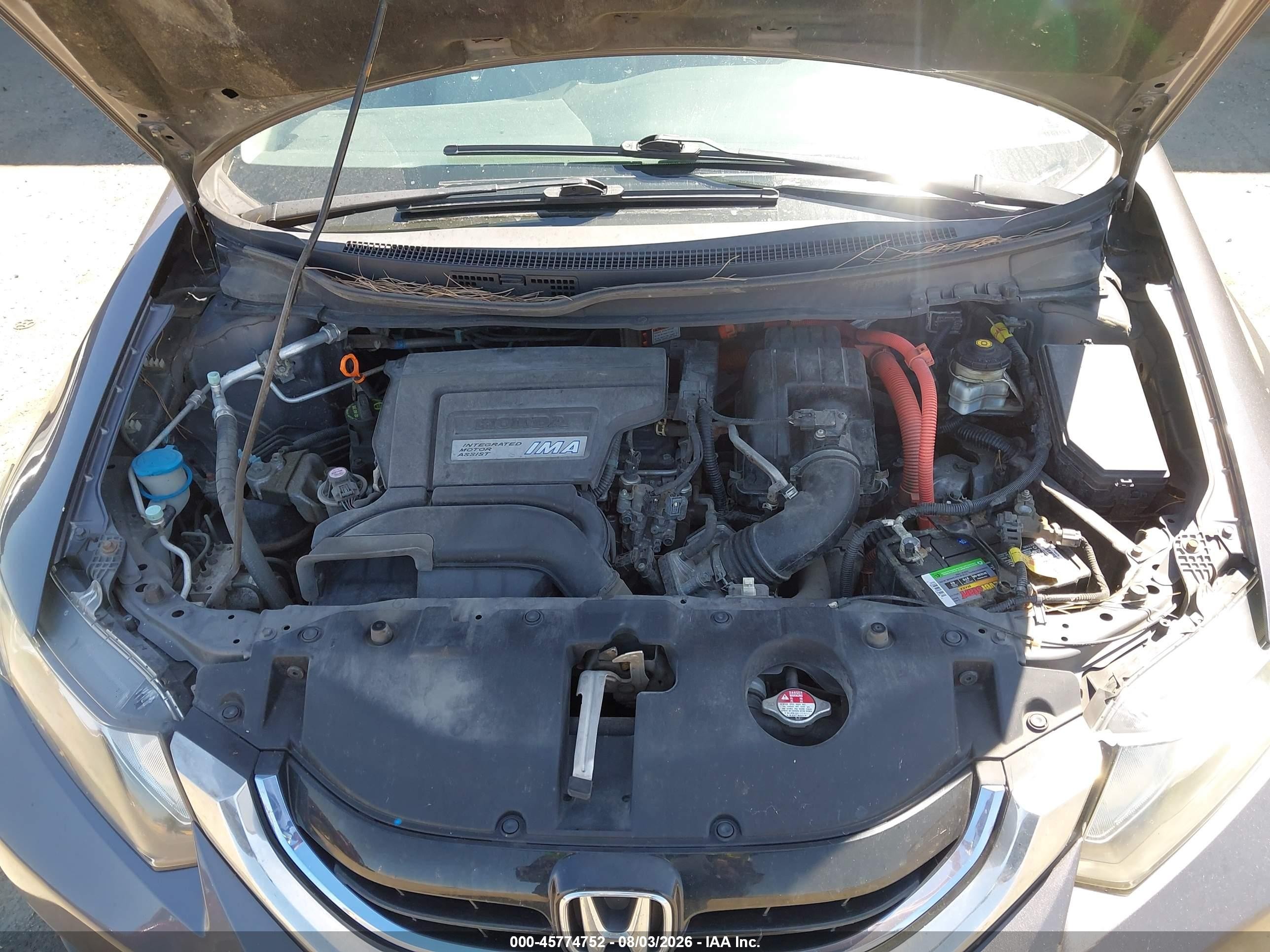 2015 Honda Civic Hybrid   Gray vin: 19XFB4F22FE002515