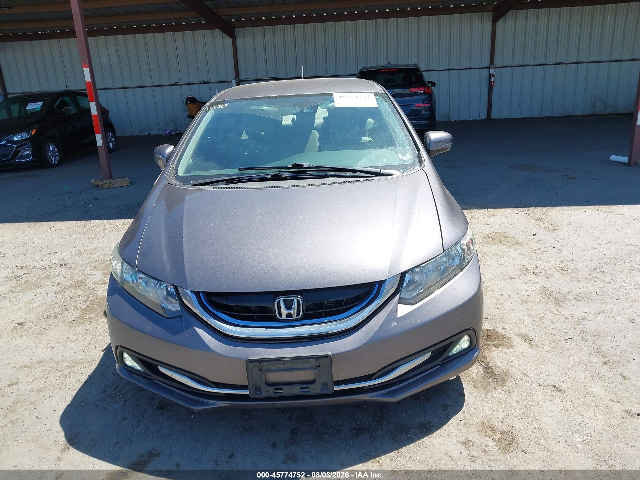 2015 Honda Civic Hybrid   Gray vin: 19XFB4F22FE002515