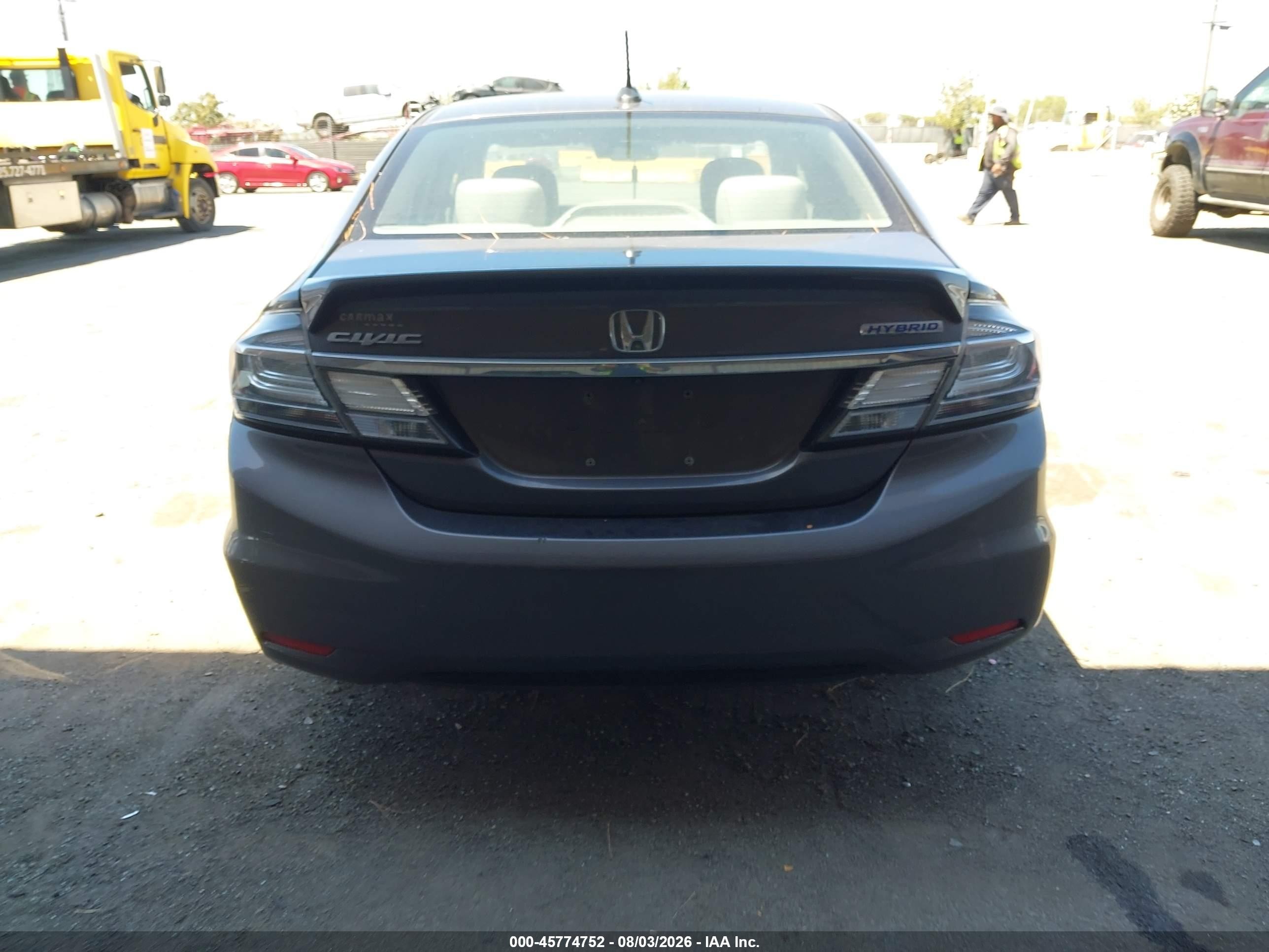 2015 Honda Civic Hybrid   Gray vin: 19XFB4F22FE002515