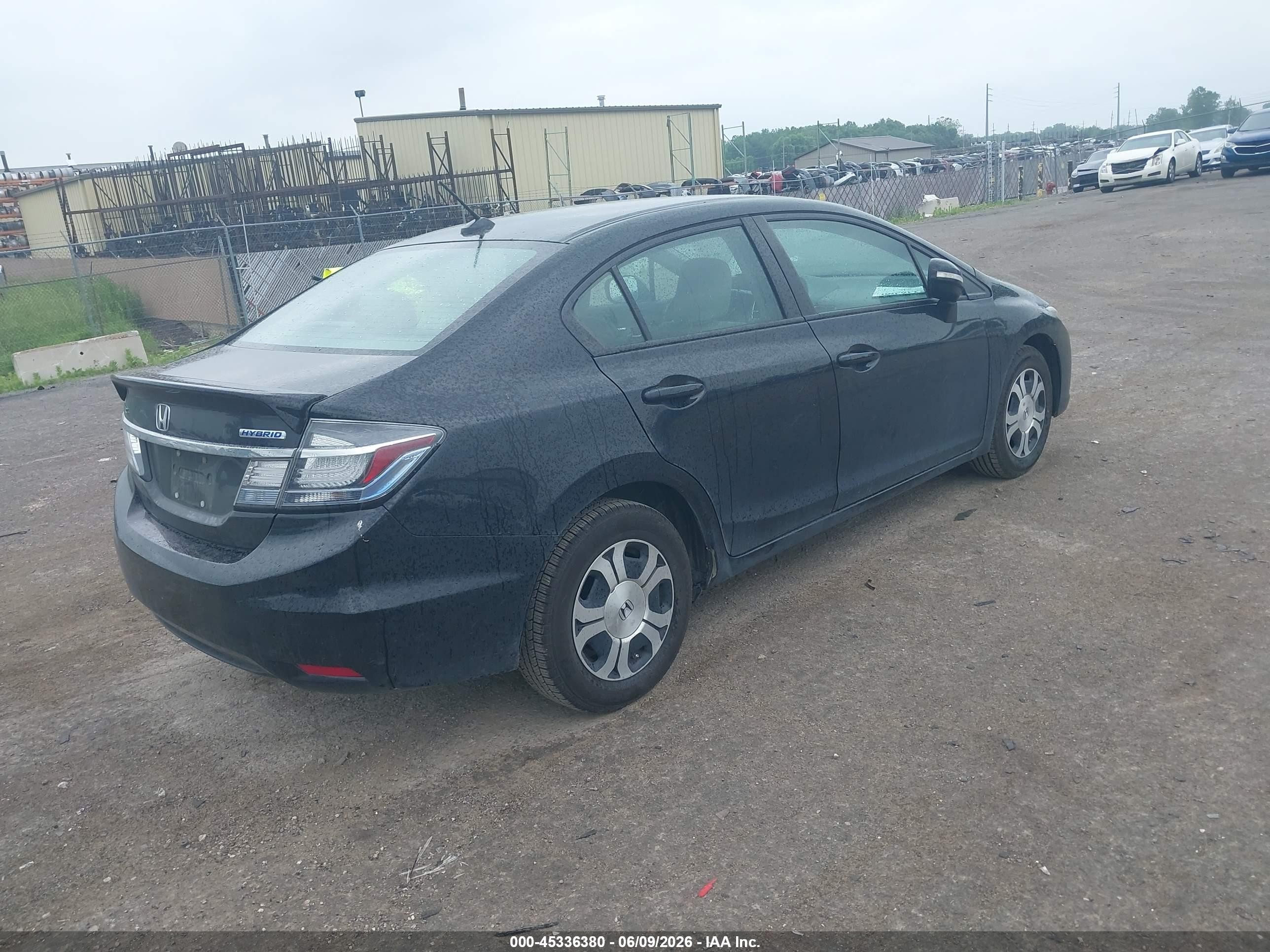 2013 Honda Civic Hybrid   Black vin: 19XFB4F23DE000494