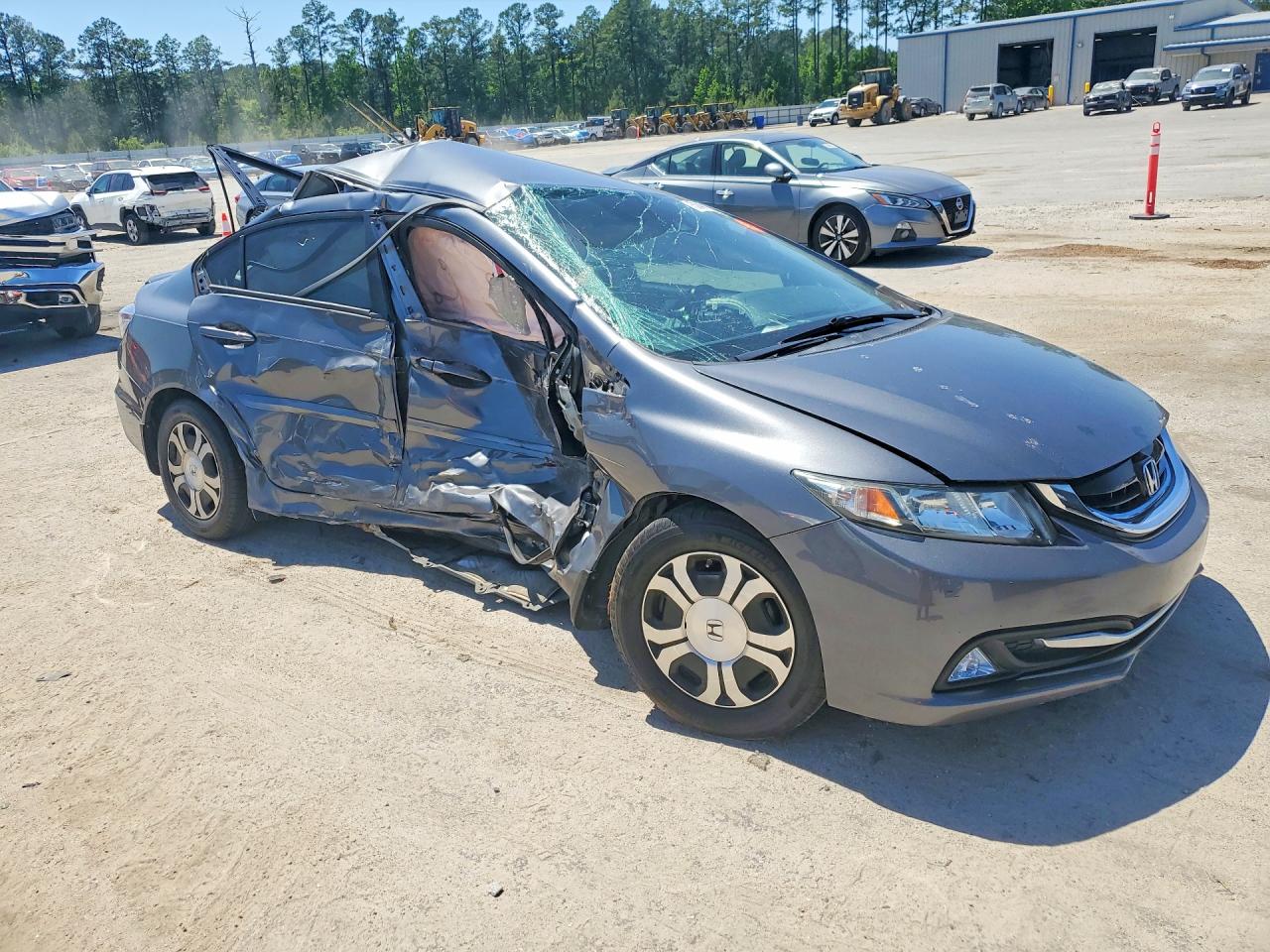 2013 Honda Civic Hybrid Серый vin: 19XFB4F23DE001337