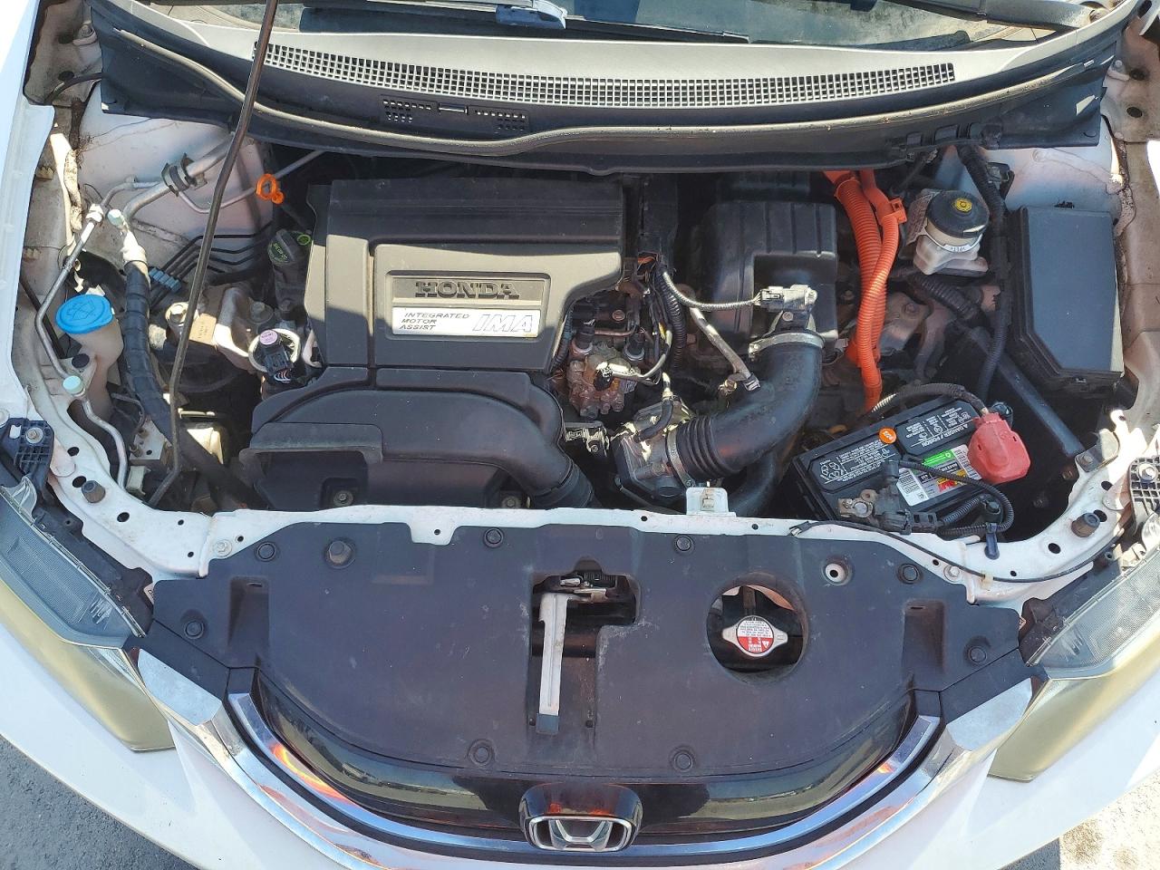 2013 Honda Civic Hybrid White vin: 19XFB4F24DE003744