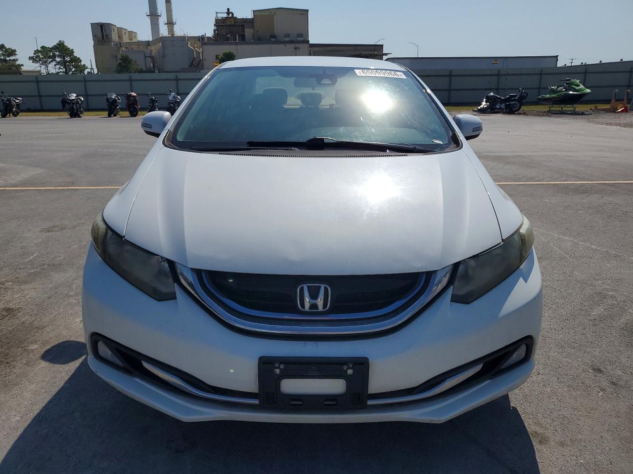 2013 Honda Civic Hybrid White vin: 19XFB4F24DE003744