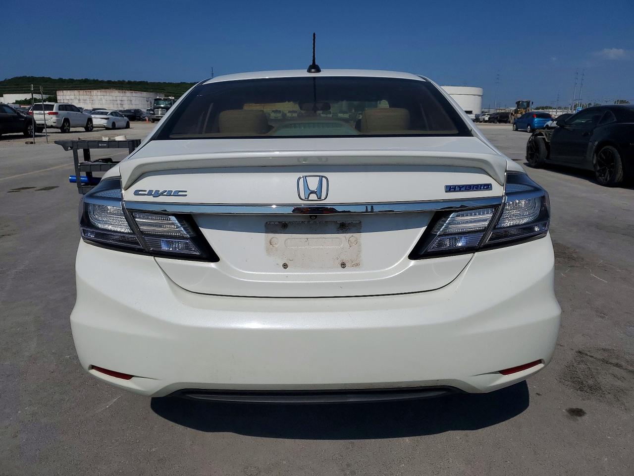 2013 Honda Civic Hybrid White vin: 19XFB4F24DE003744