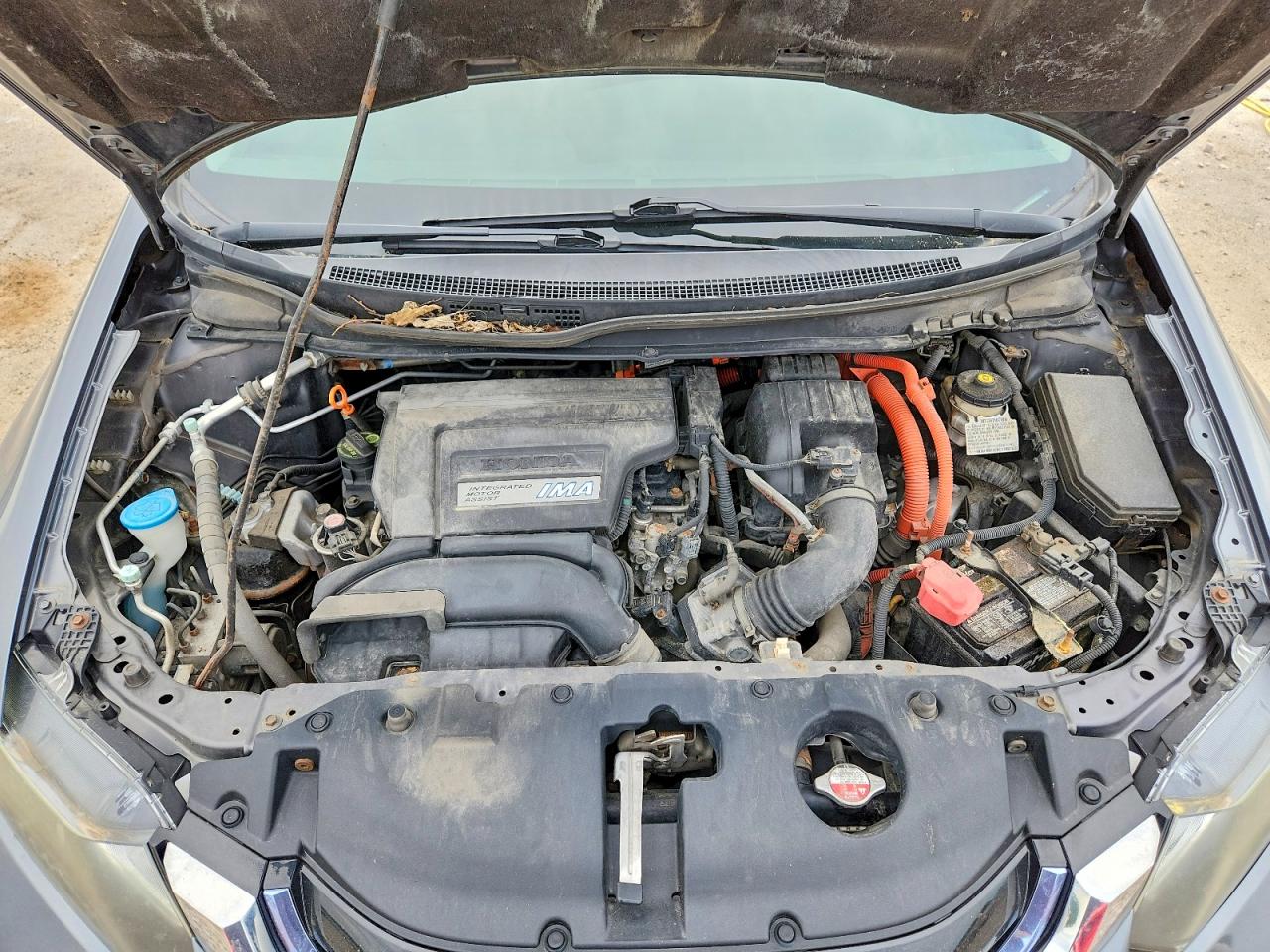 2013 Honda Civic Hybrid Gray vin: 19XFB4F24DE004022