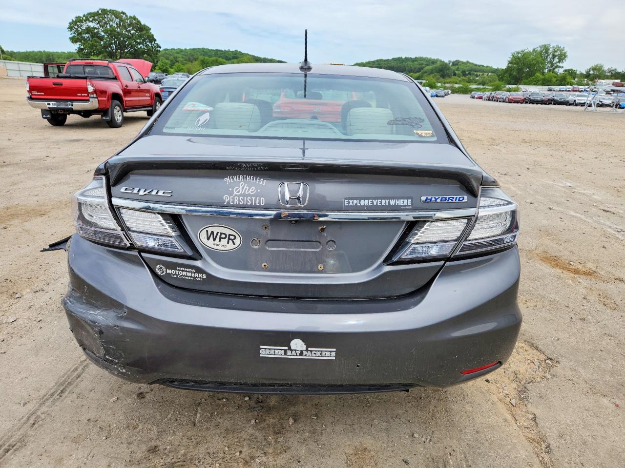2013 Honda Civic Hybrid Gray vin: 19XFB4F24DE004022