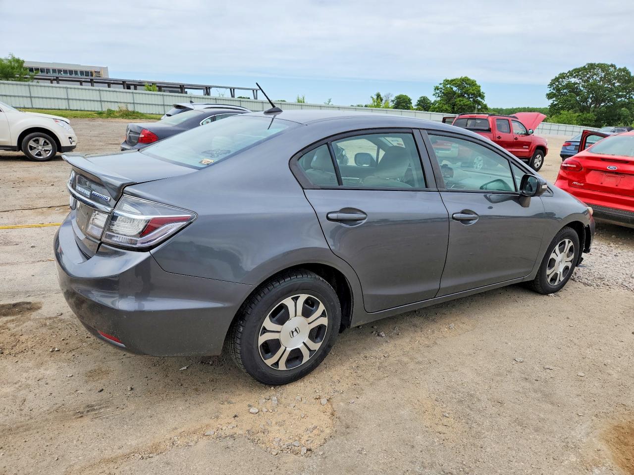 2013 Honda Civic Hybrid Gray vin: 19XFB4F24DE004022