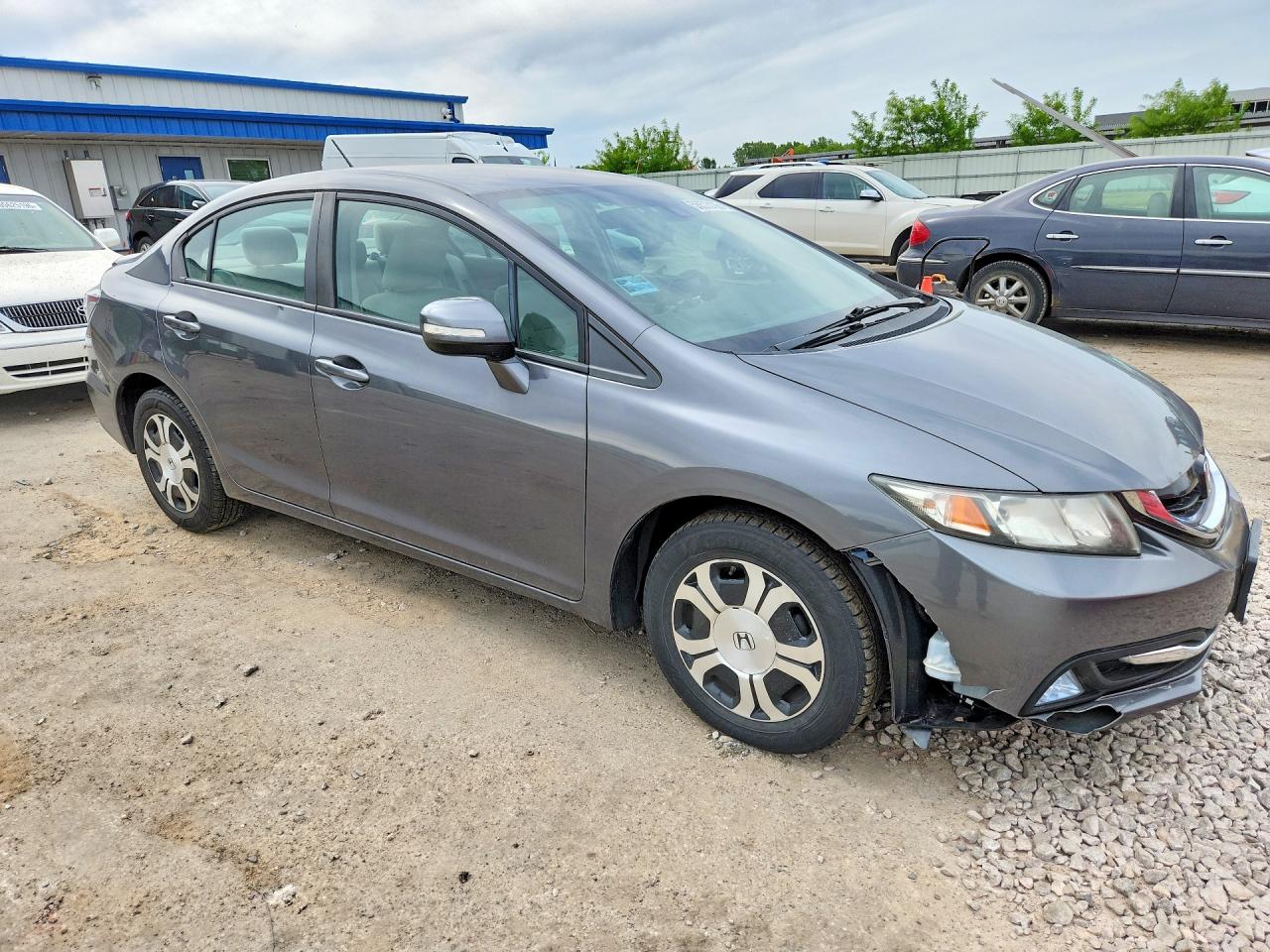2013 Honda Civic Hybrid Gray vin: 19XFB4F24DE004022