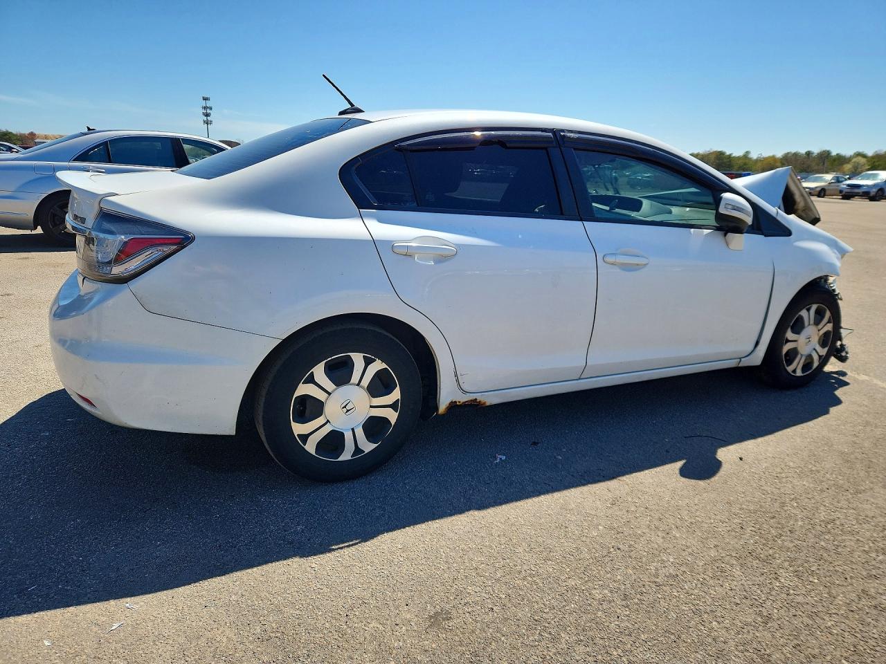 2013 Honda Civic Hybrid White vin: 19XFB4F24DE201515