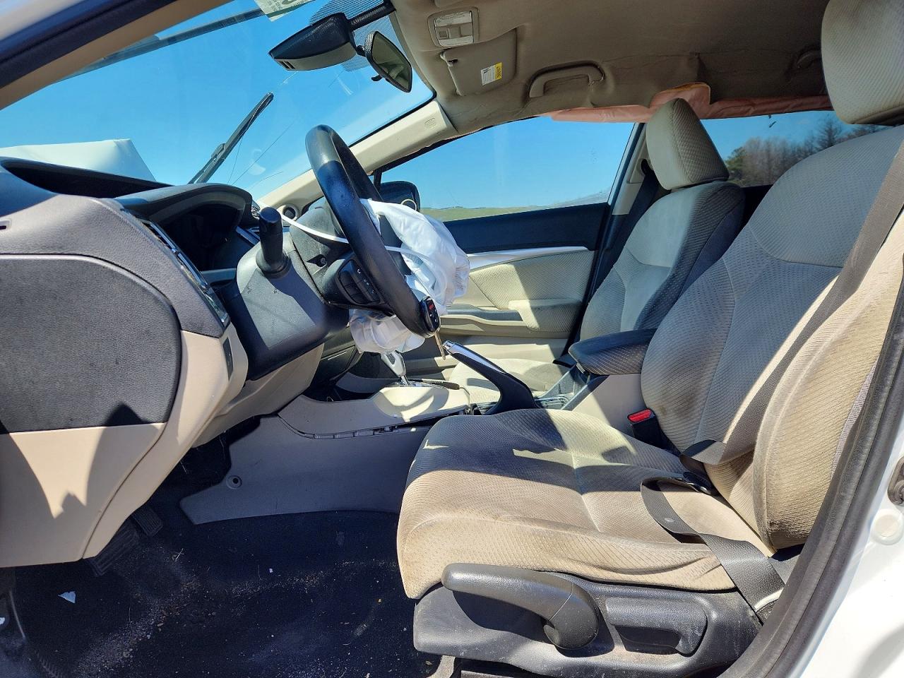 2013 Honda Civic Hybrid White vin: 19XFB4F24DE201515