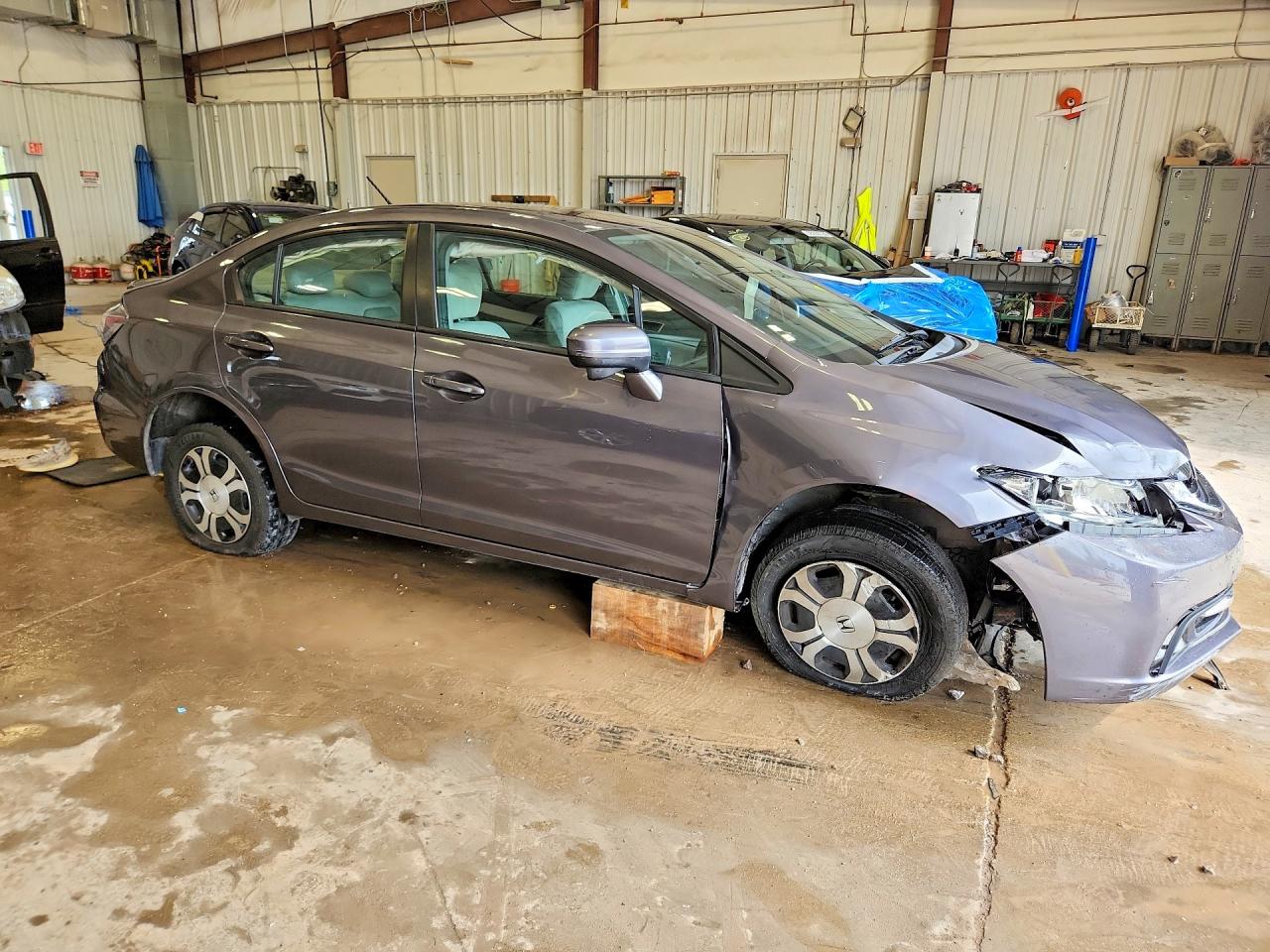 2014 Honda Civic Hybrid Gray vin: 19XFB4F24EE001686