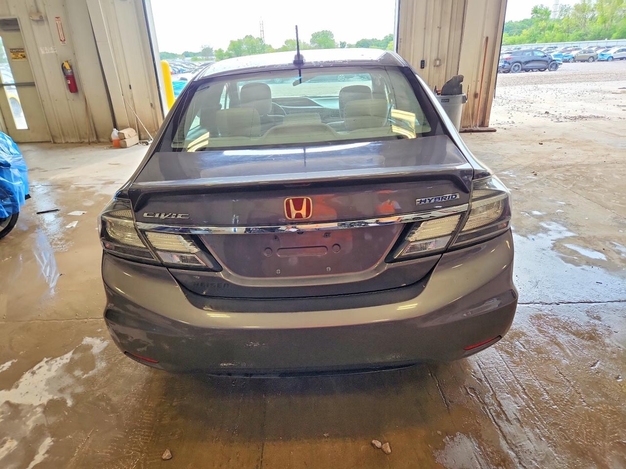 2014 Honda Civic Hybrid Gray vin: 19XFB4F24EE001686
