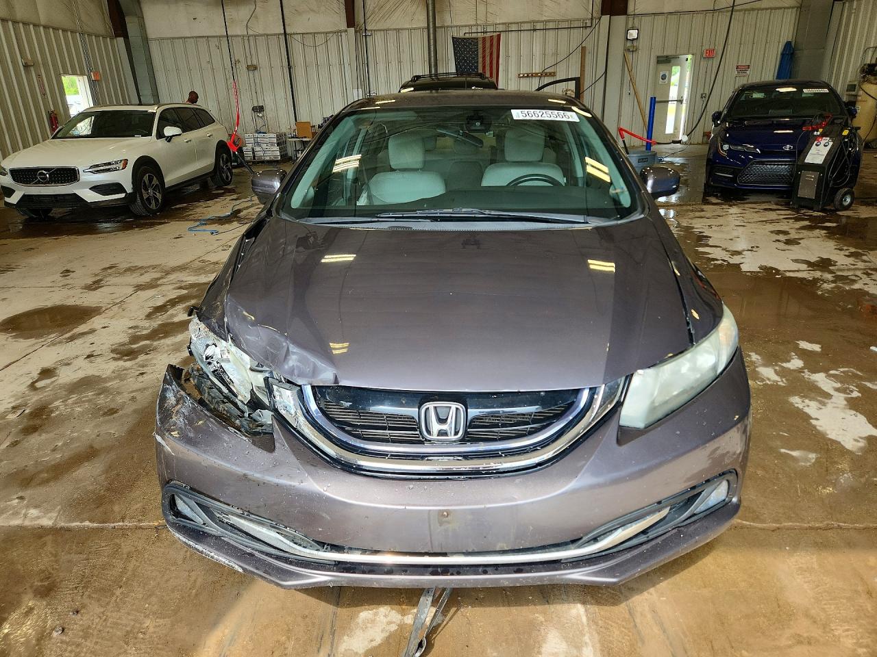 2014 Honda Civic Hybrid Gray vin: 19XFB4F24EE001686