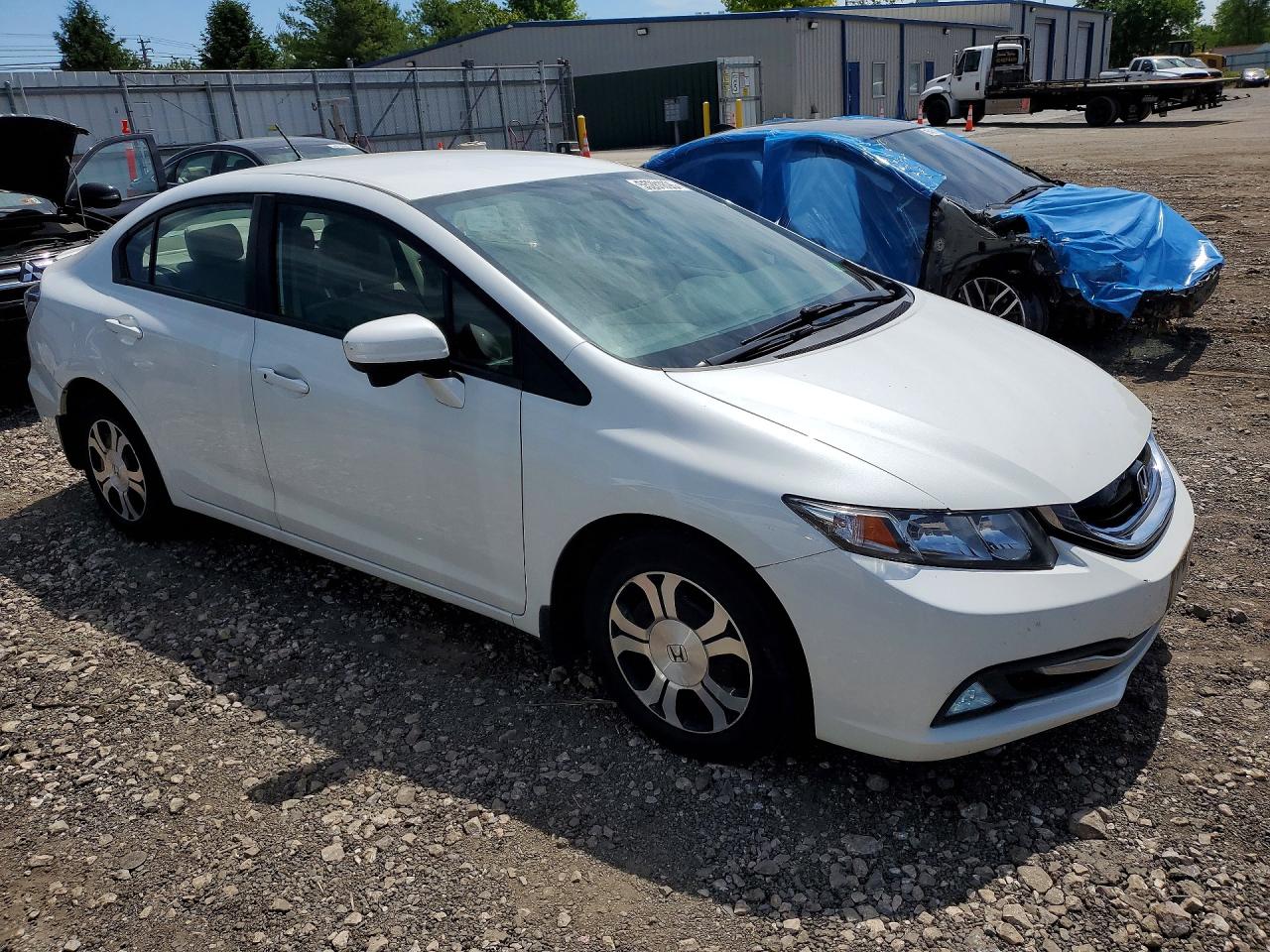 2014 Honda Civic Hybrid White vin: 19XFB4F24EE200785