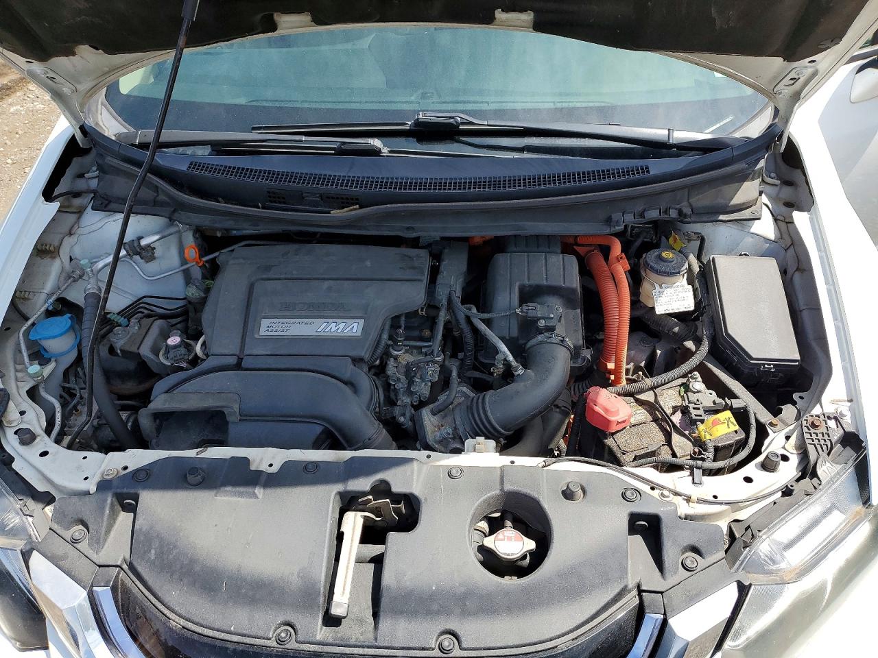 2014 Honda Civic Hybrid White vin: 19XFB4F24EE200785
