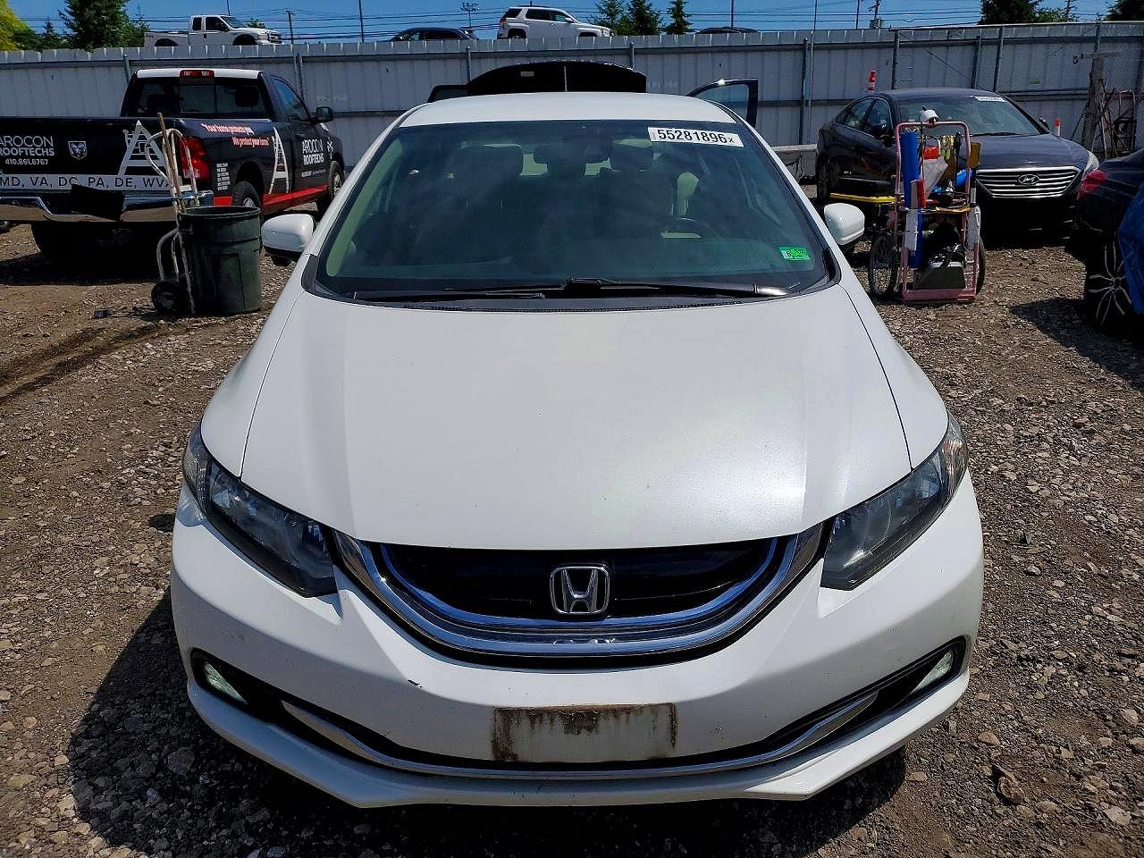 2014 Honda Civic Hybrid White vin: 19XFB4F24EE200785