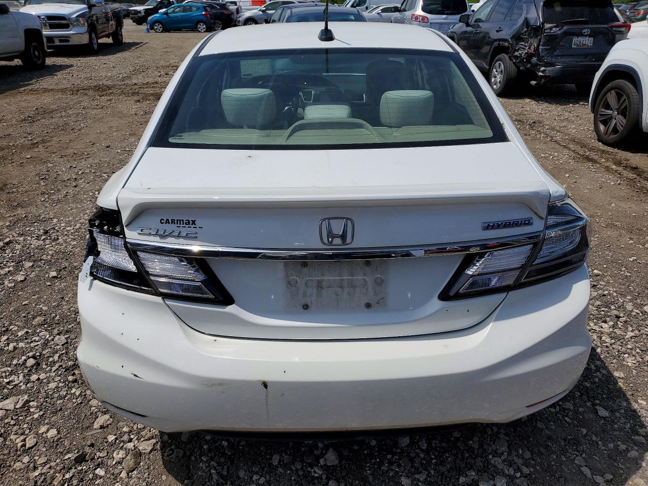 2014 Honda Civic Hybrid White vin: 19XFB4F24EE200785