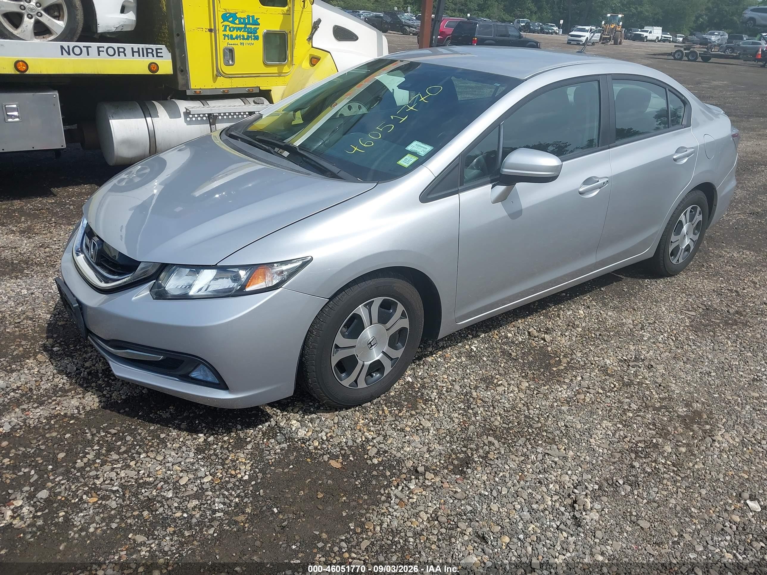2014 Honda Civic Hybrid   Silver vin: 19XFB4F24EE201435