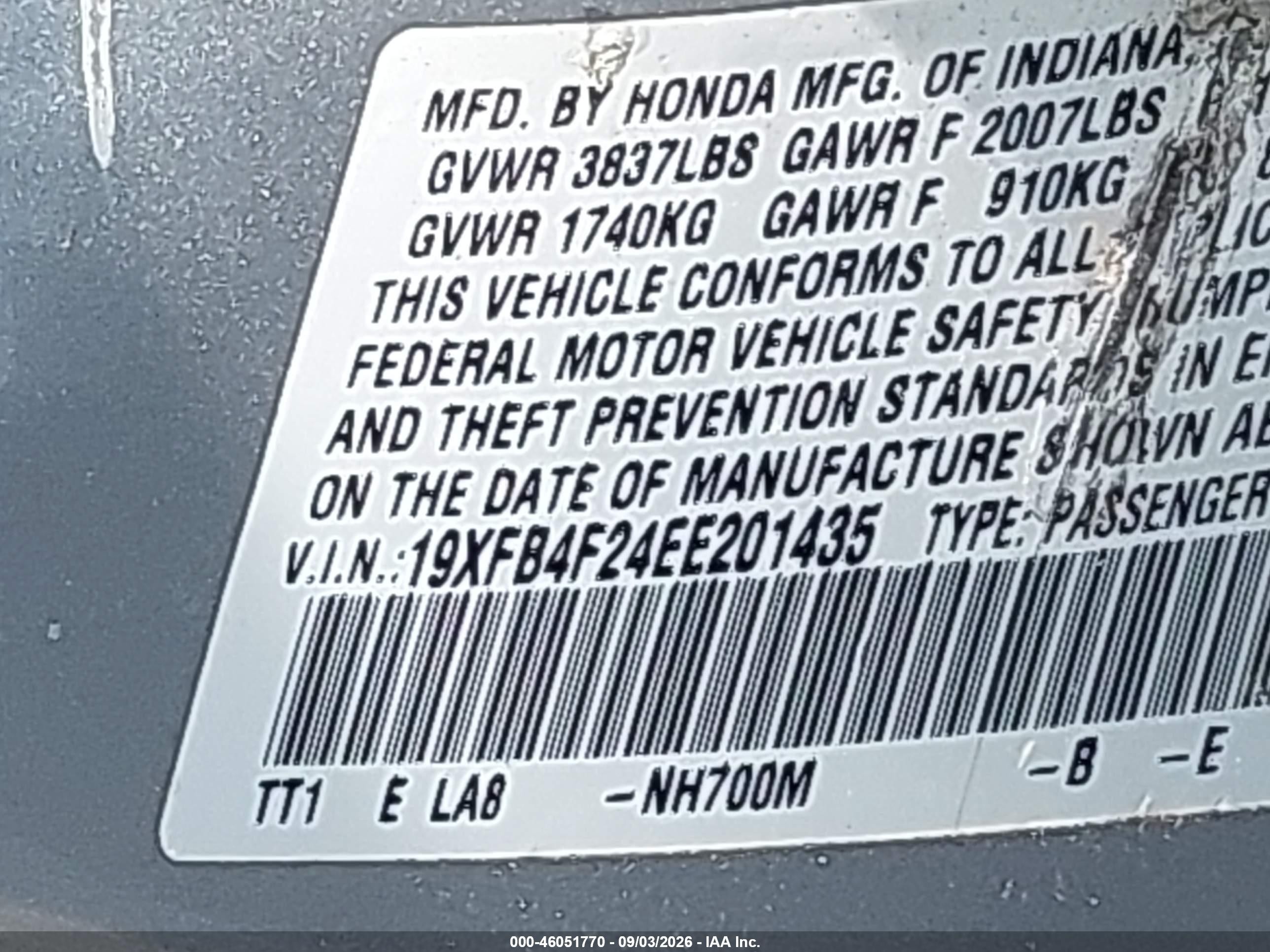 2014 Honda Civic Hybrid   Silver vin: 19XFB4F24EE201435