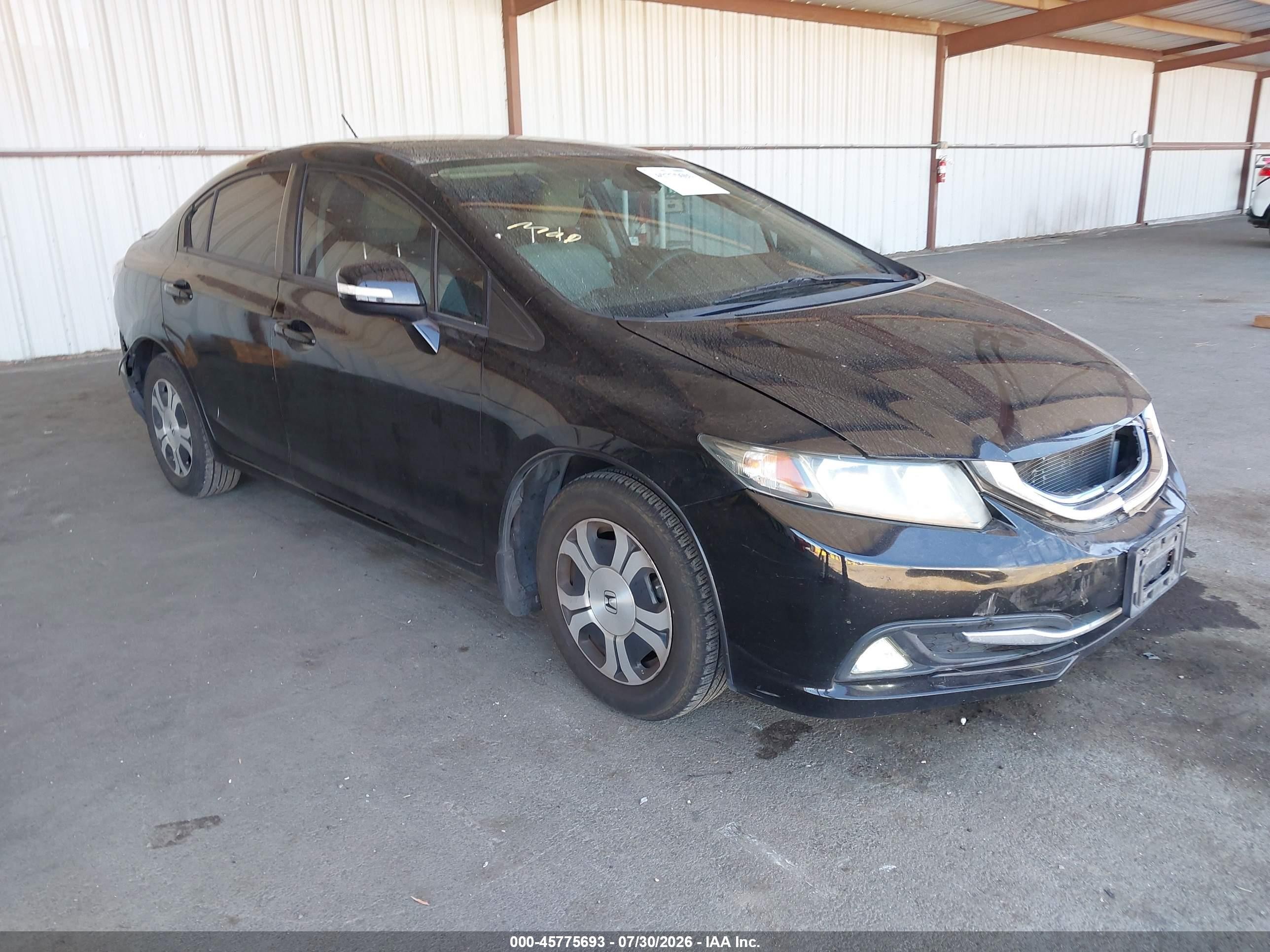 2013 Honda Civic Hybrid   Black vin: 19XFB4F25DE000478