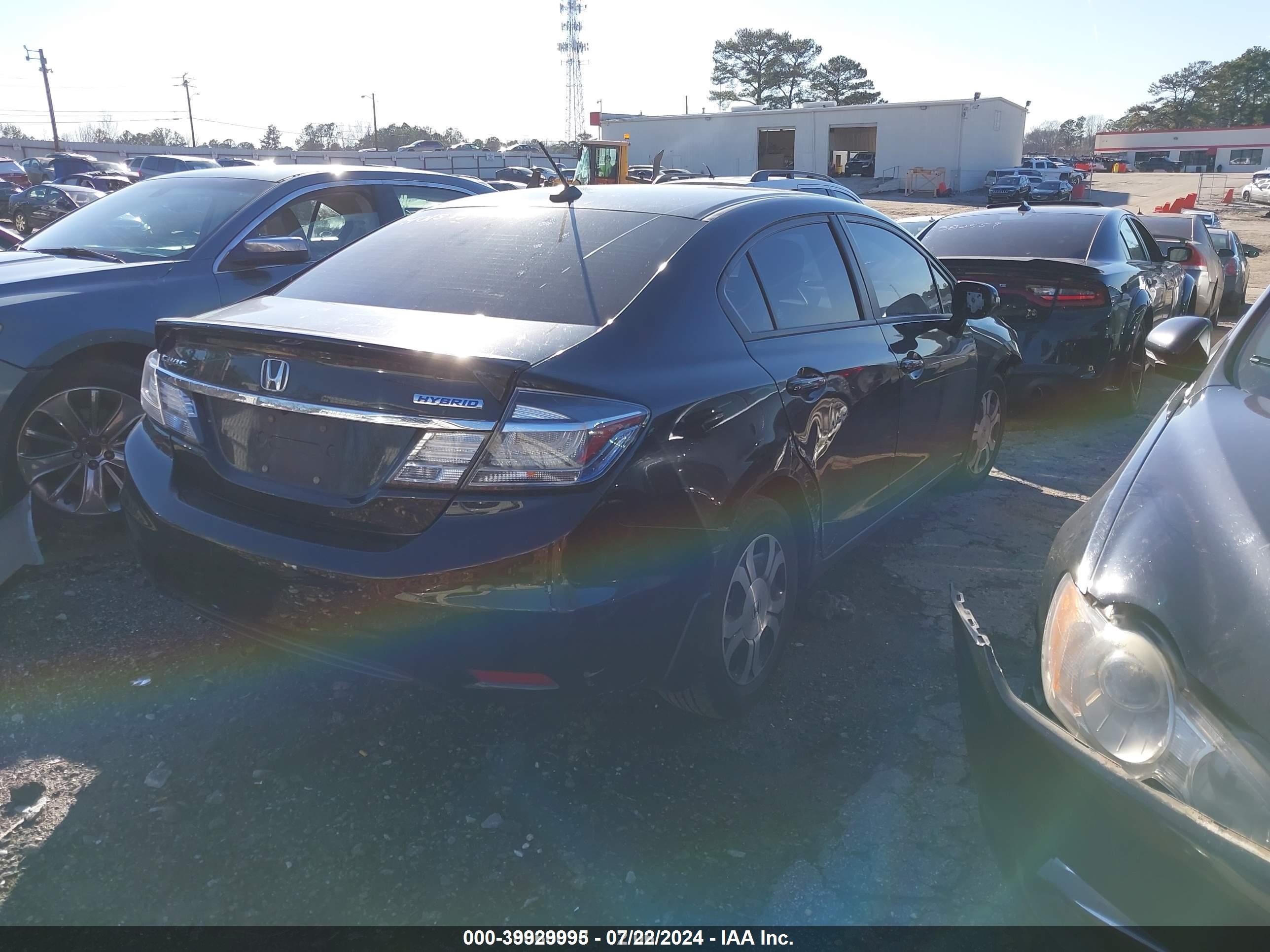 2013 Honda Civic Hybrid   Black vin: 19XFB4F25DE004000