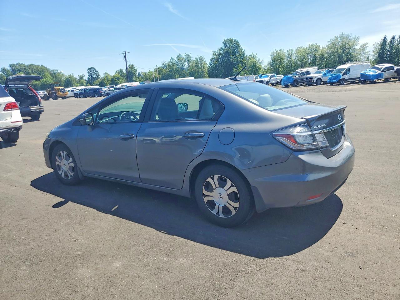 2013 Honda Civic Hybrid Gray vin: 19XFB4F25DE203256