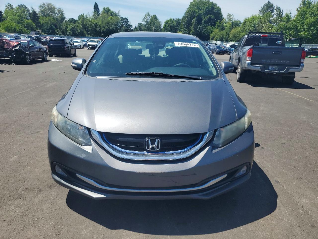 2013 Honda Civic Hybrid Gray vin: 19XFB4F25DE203256