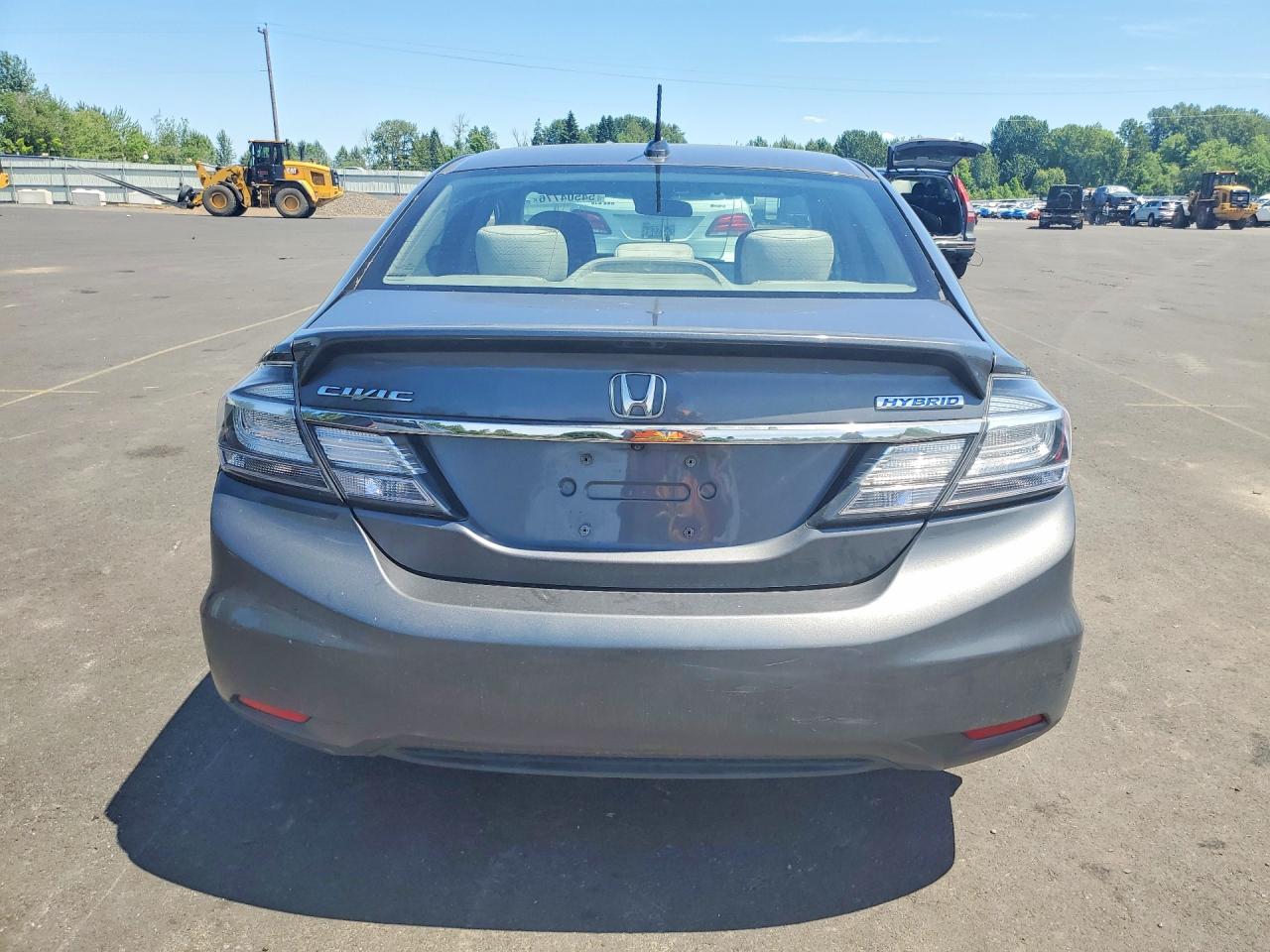 2013 Honda Civic Hybrid Gray vin: 19XFB4F25DE203256