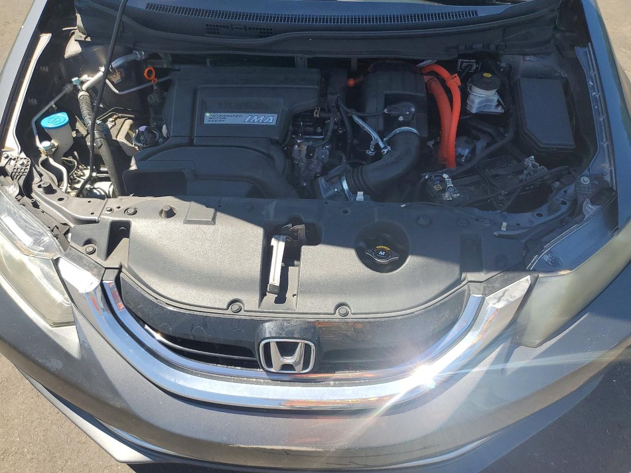 2013 Honda Civic Hybrid Gray vin: 19XFB4F25DE203256