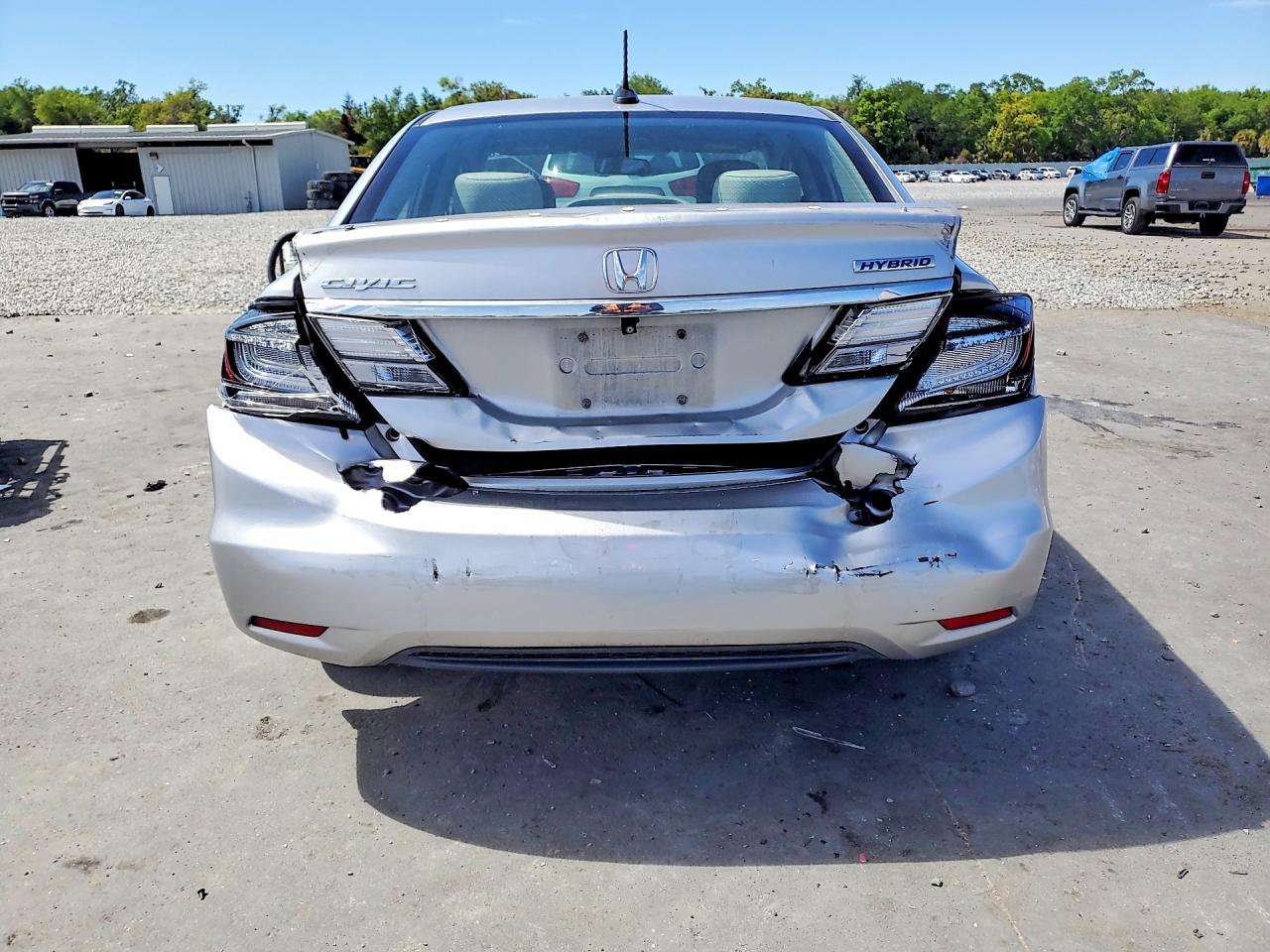 2015 Honda Civic Hybrid Silver vin: 19XFB4F25FE001102