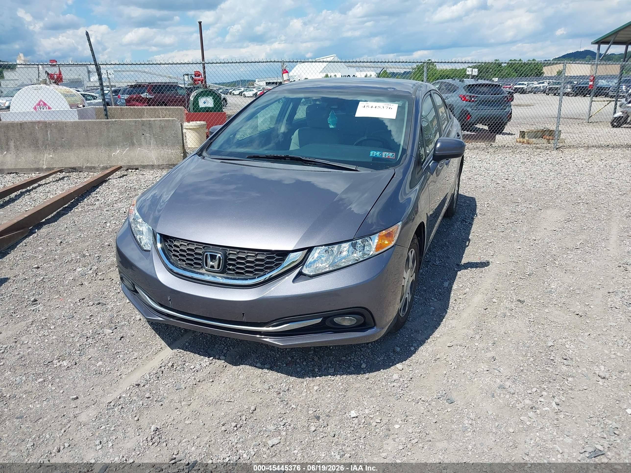 2015 Honda Civic Hybrid   Gray vin: 19XFB4F25FE201543