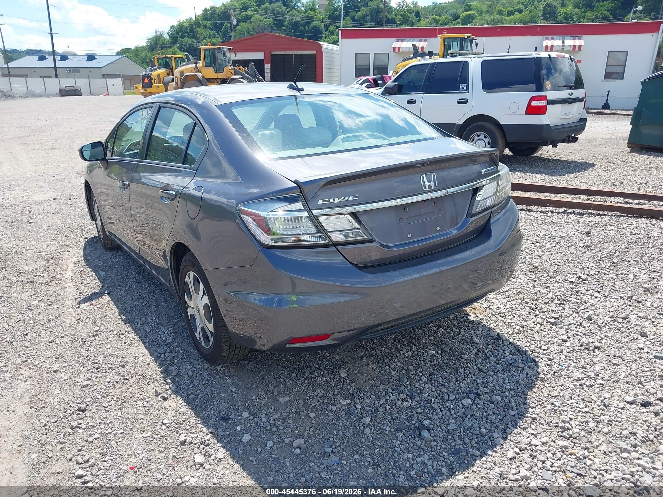 2015 Honda Civic Hybrid   Gray vin: 19XFB4F25FE201543