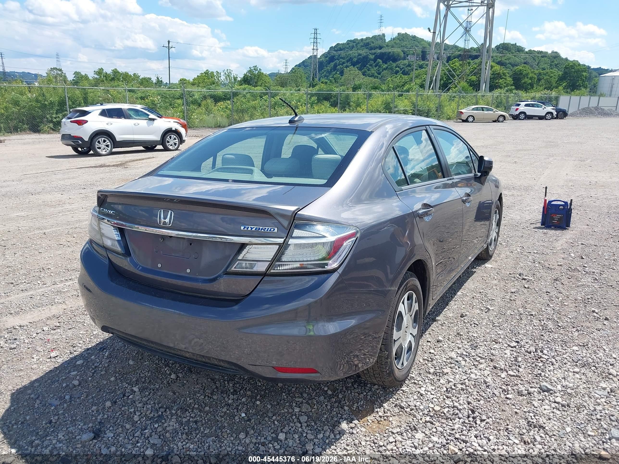 2015 Honda Civic Hybrid   Gray vin: 19XFB4F25FE201543